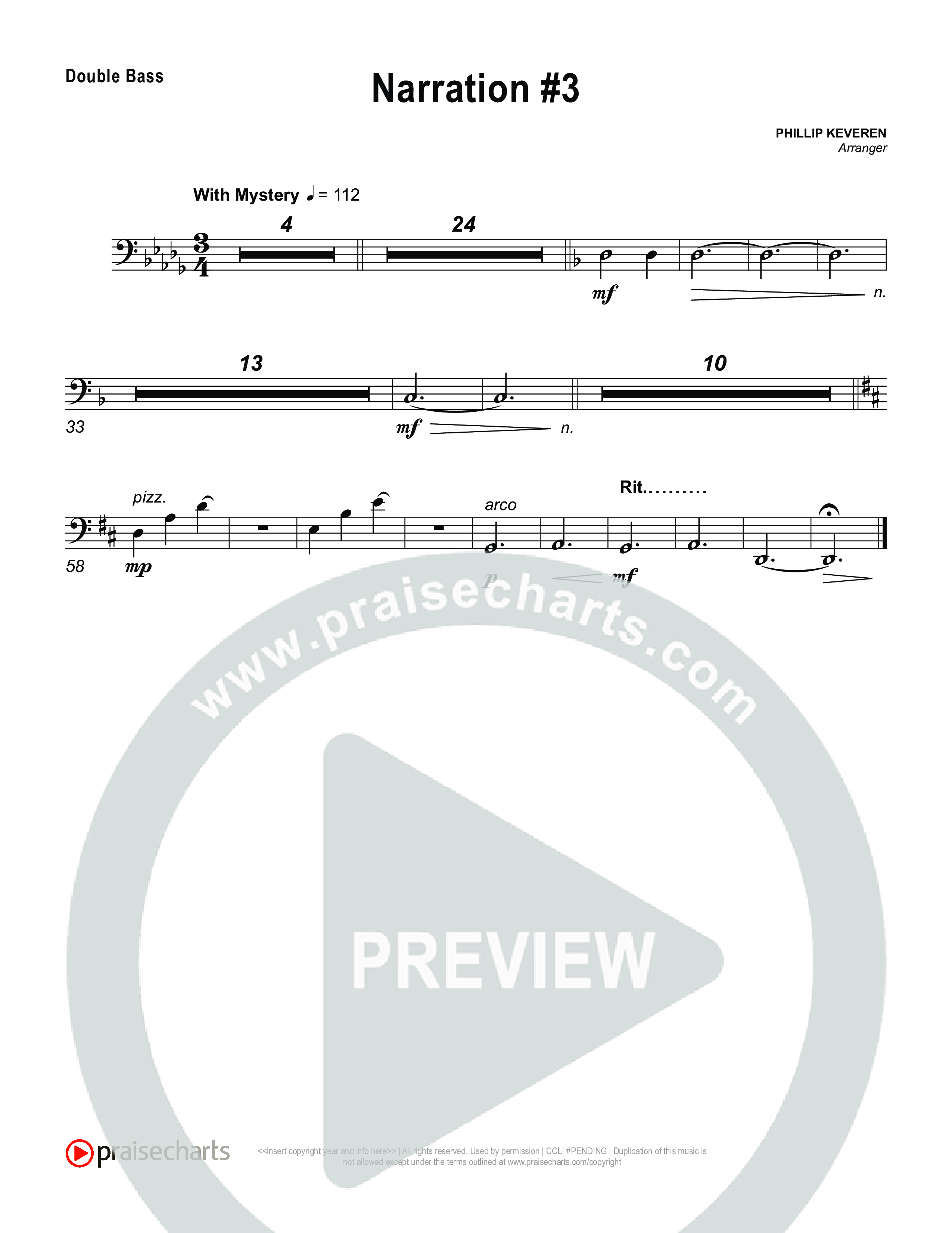 Reading 3: The King Will Bestow Eternal Peace String Bass (Museum Of The Bible)