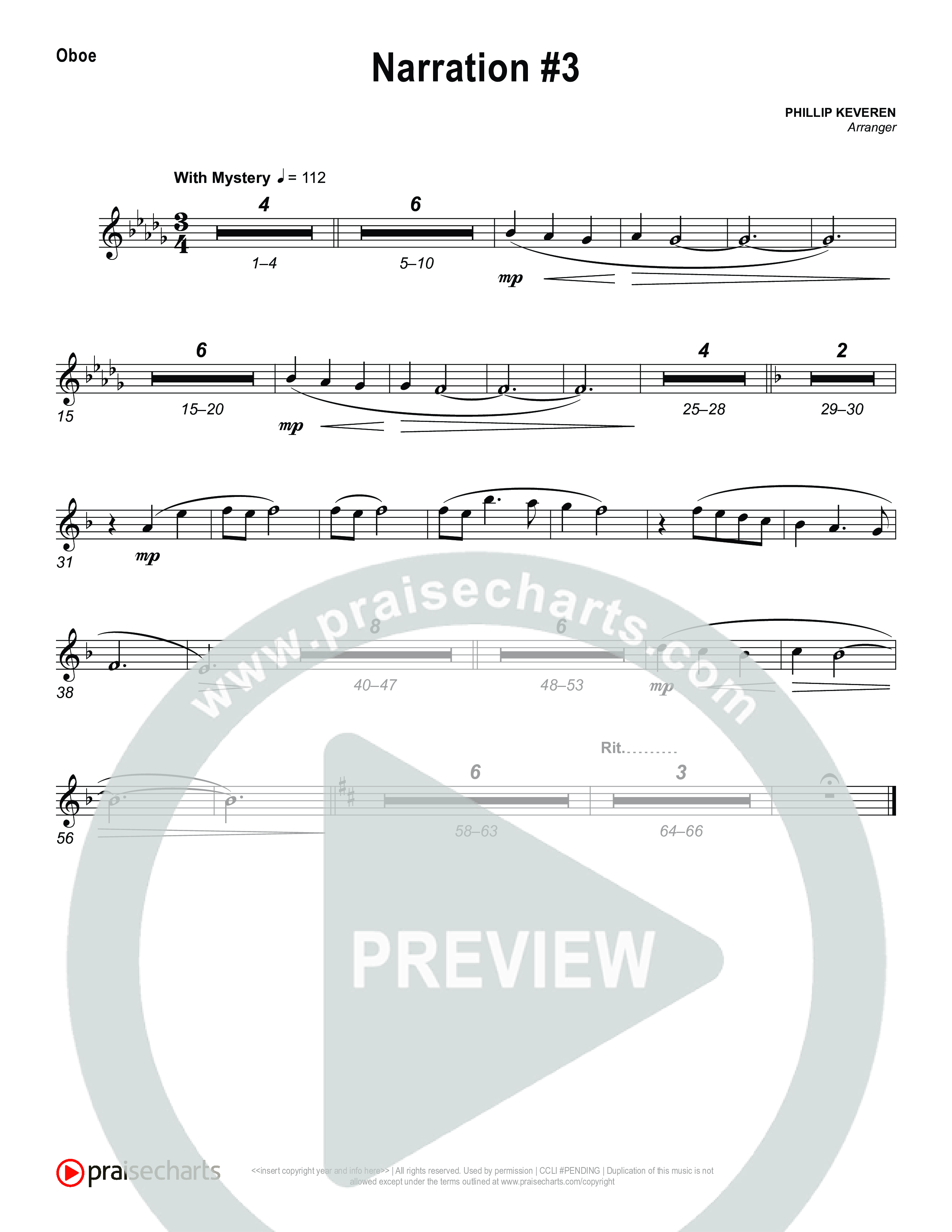 Reading 3: The King Will Bestow Eternal Peace Oboe (Museum Of The Bible)
