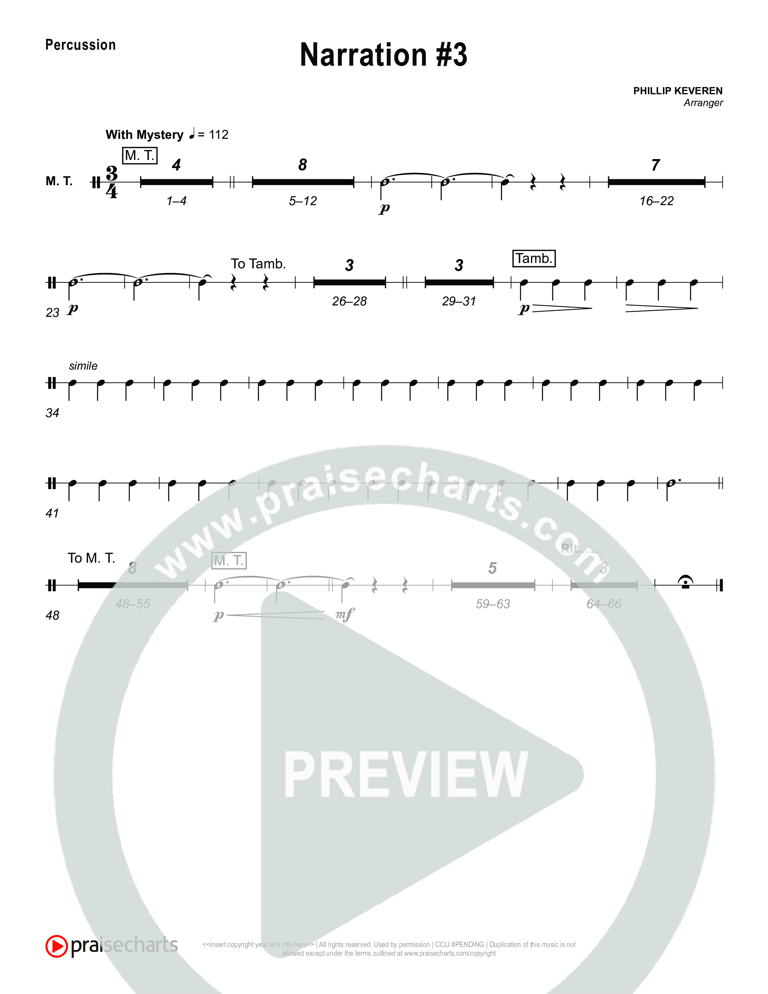 Reading 3: The King Will Bestow Eternal Peace Percussion (Museum Of The Bible)