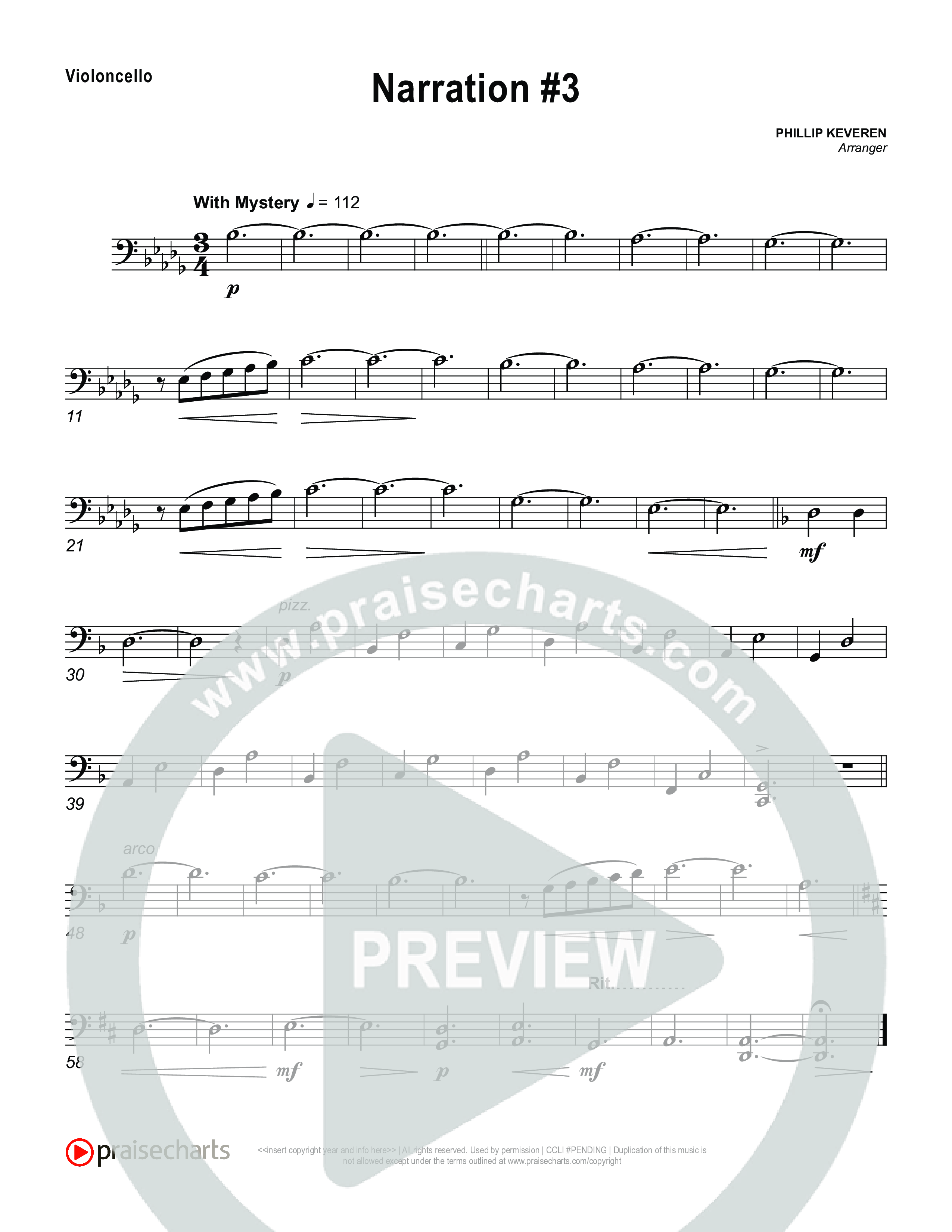 Reading 3: The King Will Bestow Eternal Peace Violincello (Museum Of The Bible)
