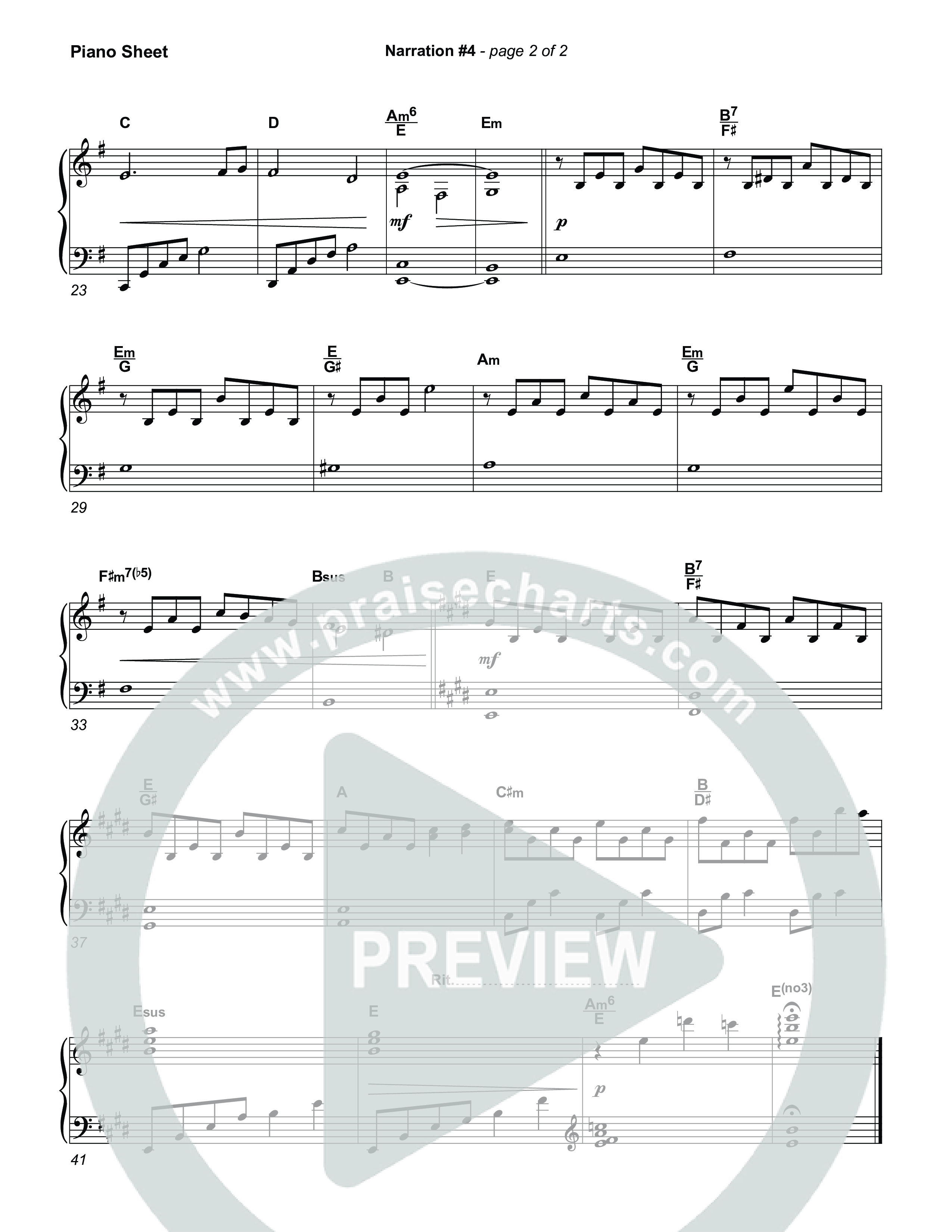 Reading 4: The King Will Make All Things New Piano Sheet (Museum Of The Bible)