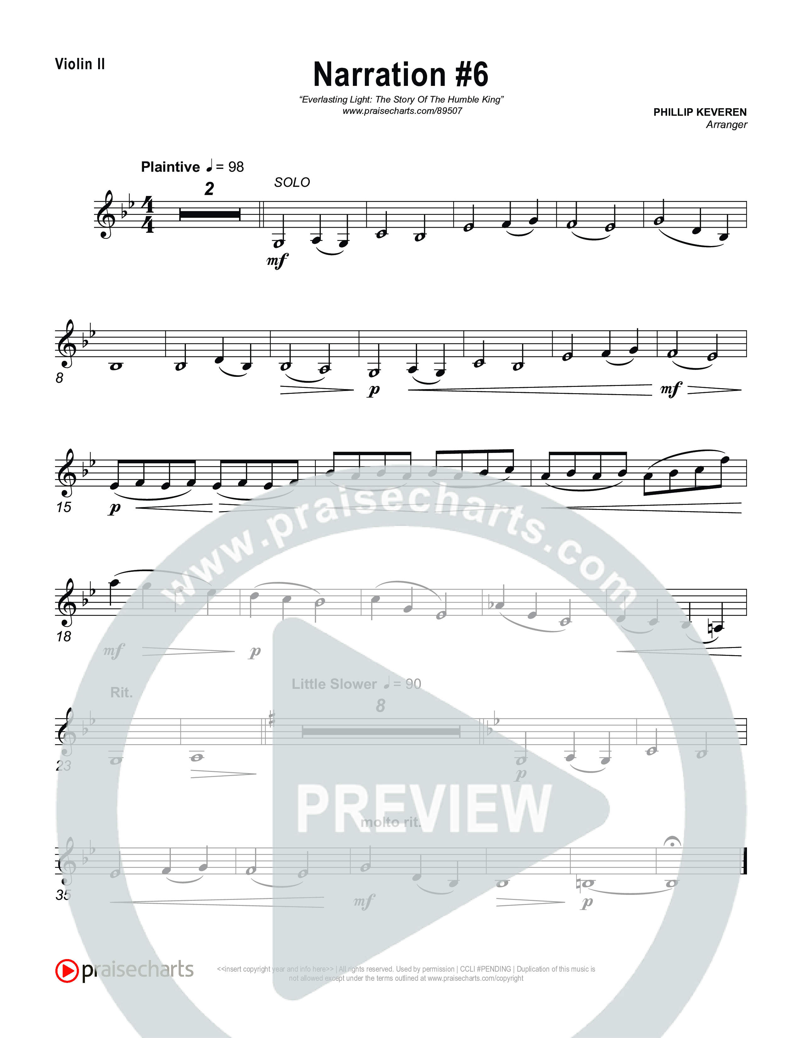 Reading 6: The King Will Be Immanuel: God With Us Violin 1,2 (Museum Of The Bible)