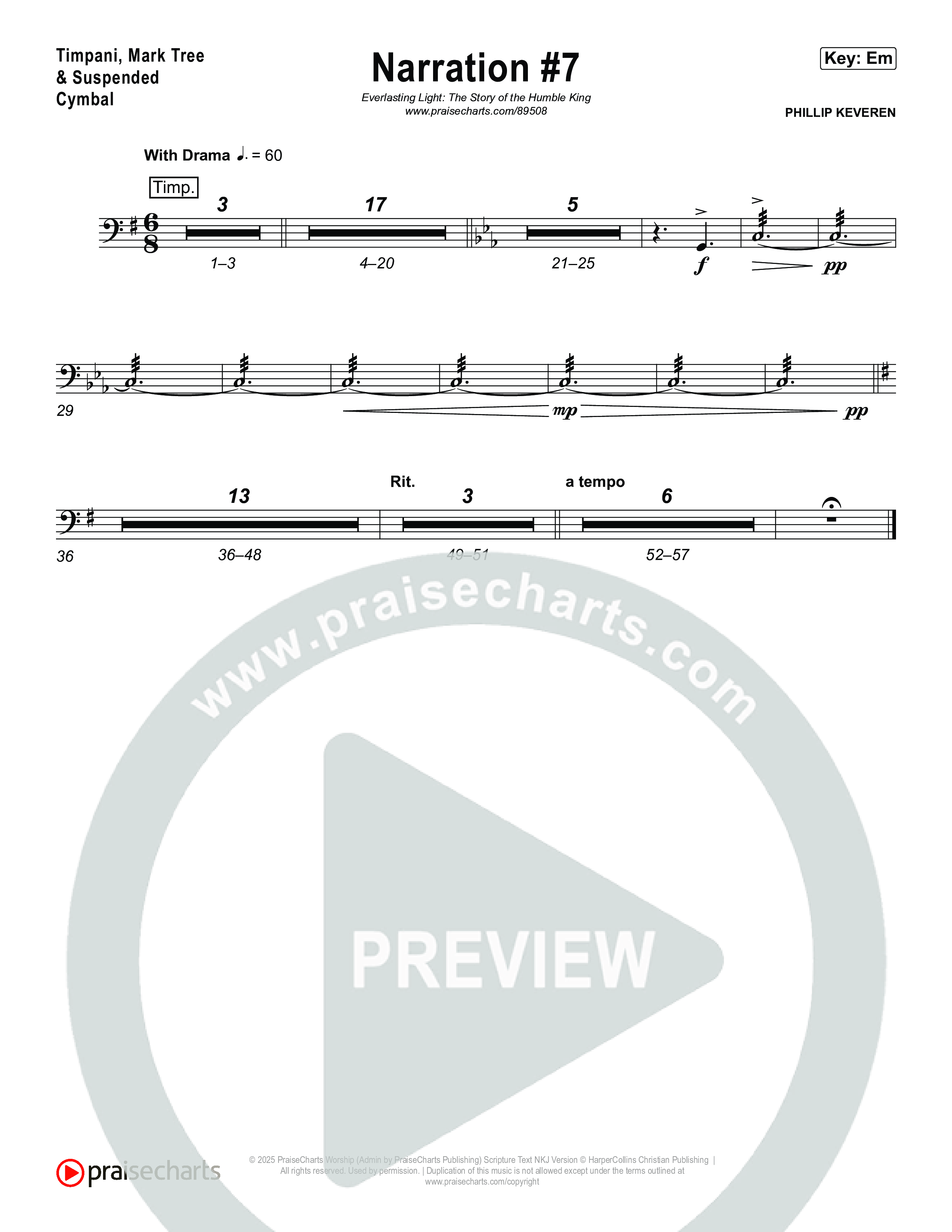 Reading 7: The King Will Lavish Joy upon Heaven And Earth Percussion (Museum Of The Bible)