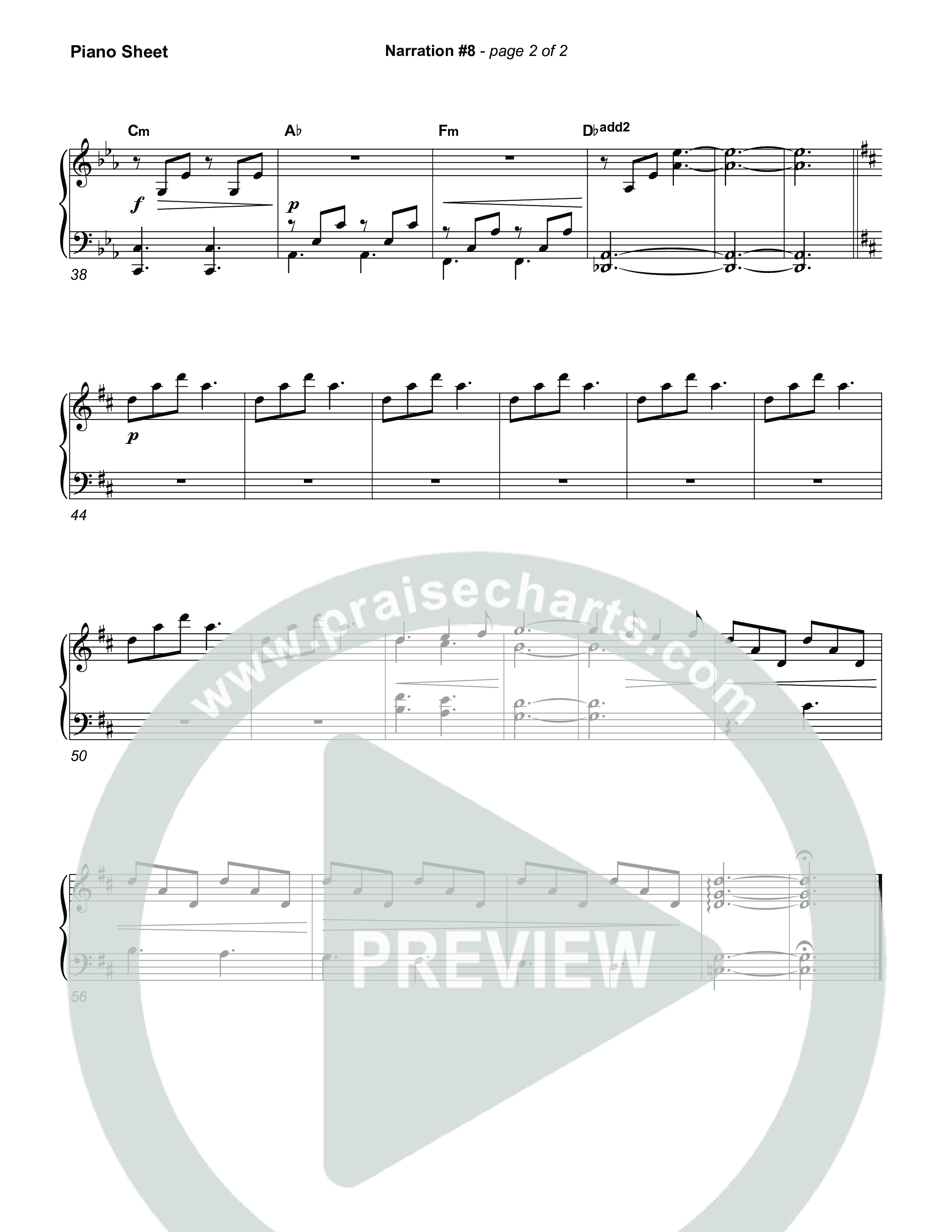 Reading 8: The King Will Receive Worship from All Nations Piano Sheet (Museum Of The Bible)