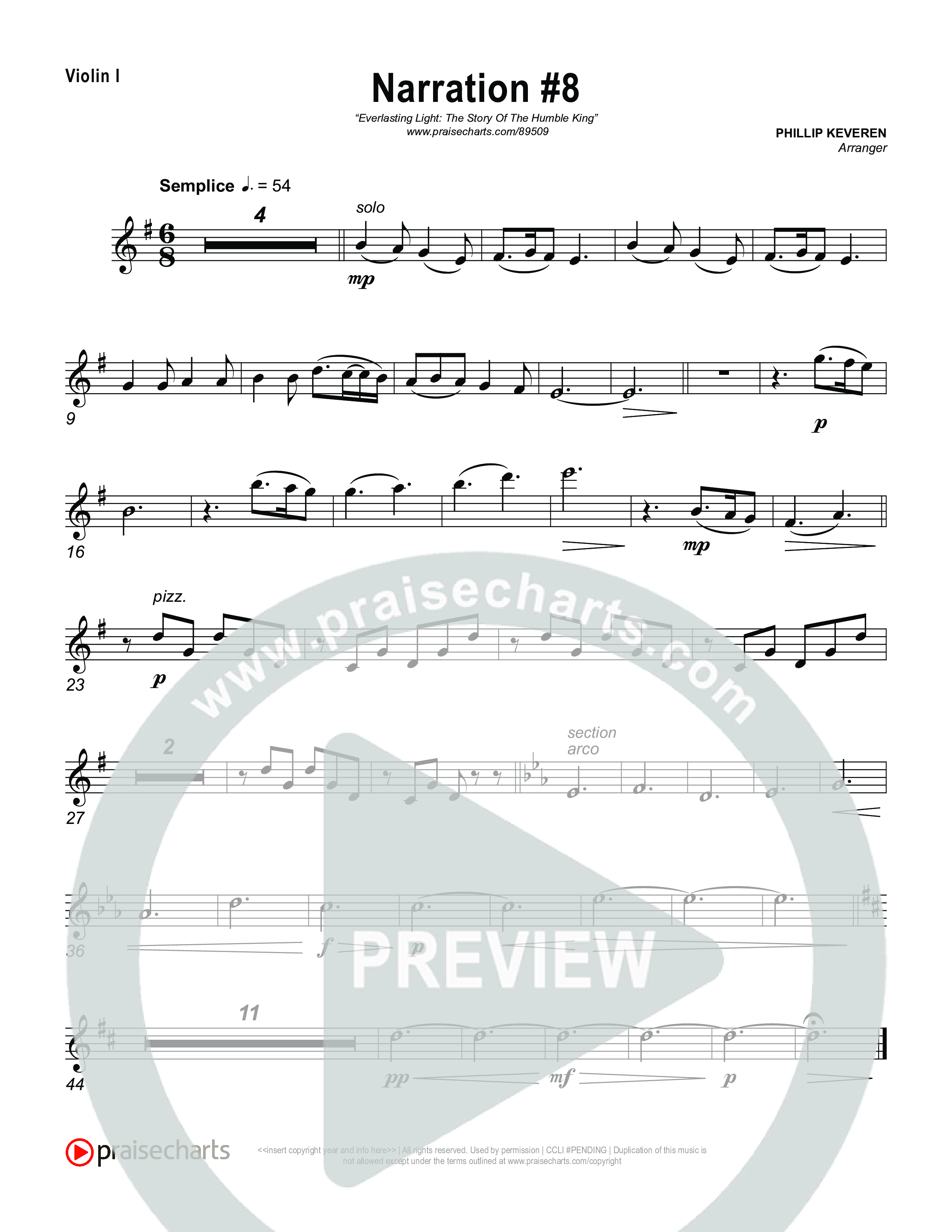 Reading 8: The King Will Receive Worship from All Nations Violin 1,2 (Museum Of The Bible)