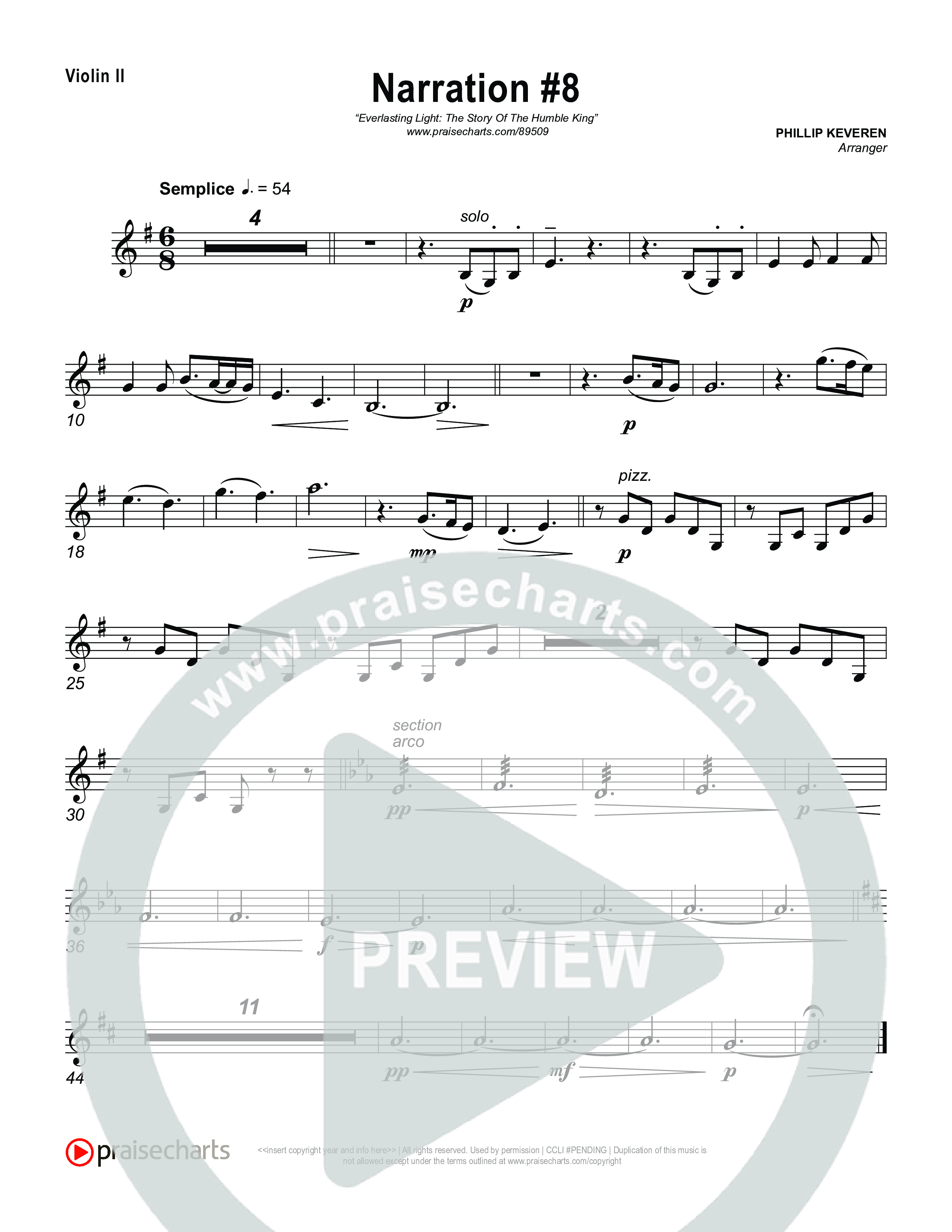 Reading 8: The King Will Receive Worship from All Nations Violin 1,2 (Museum Of The Bible)