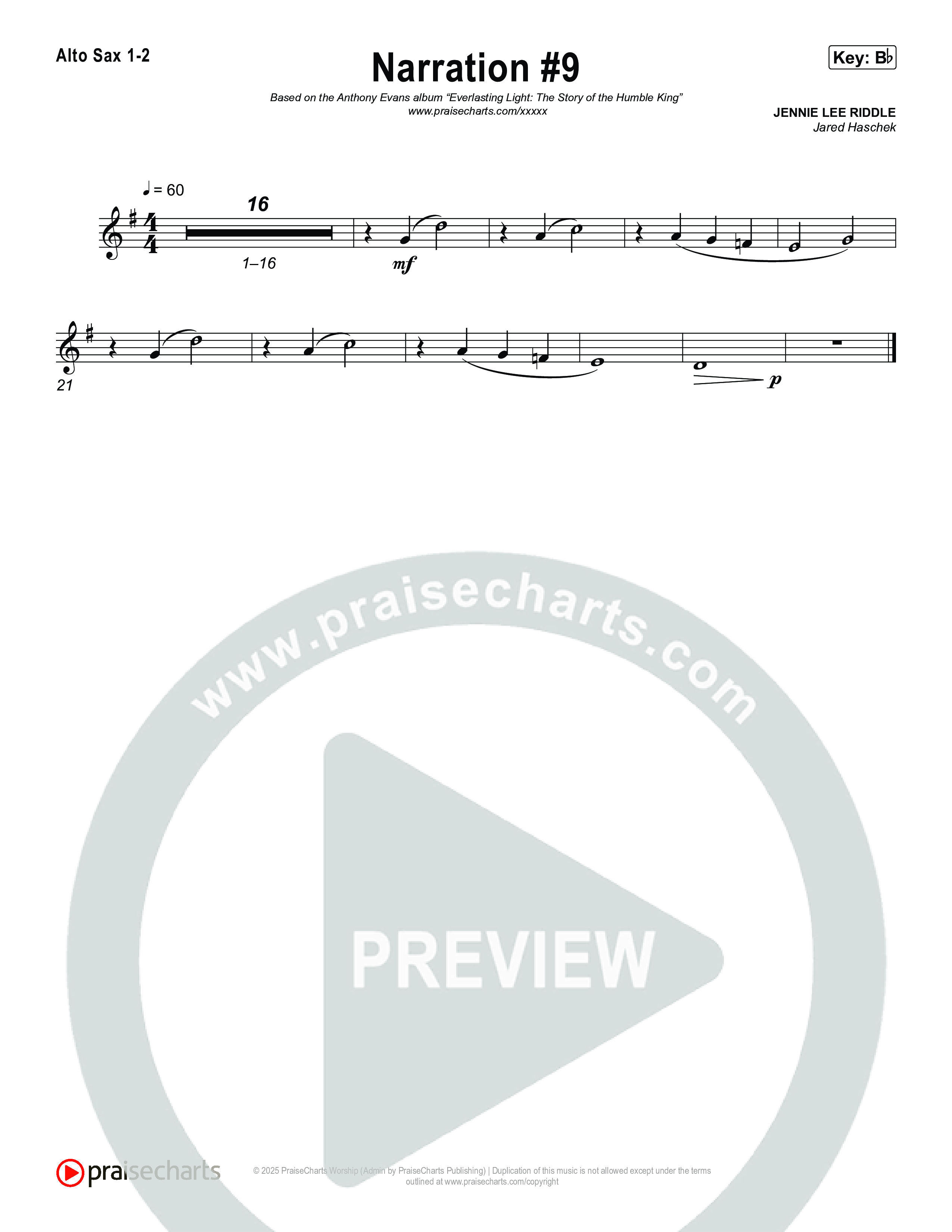 Reading 9: The King Will Reign Forever Alto Sax 1,2 (Museum Of The Bible)