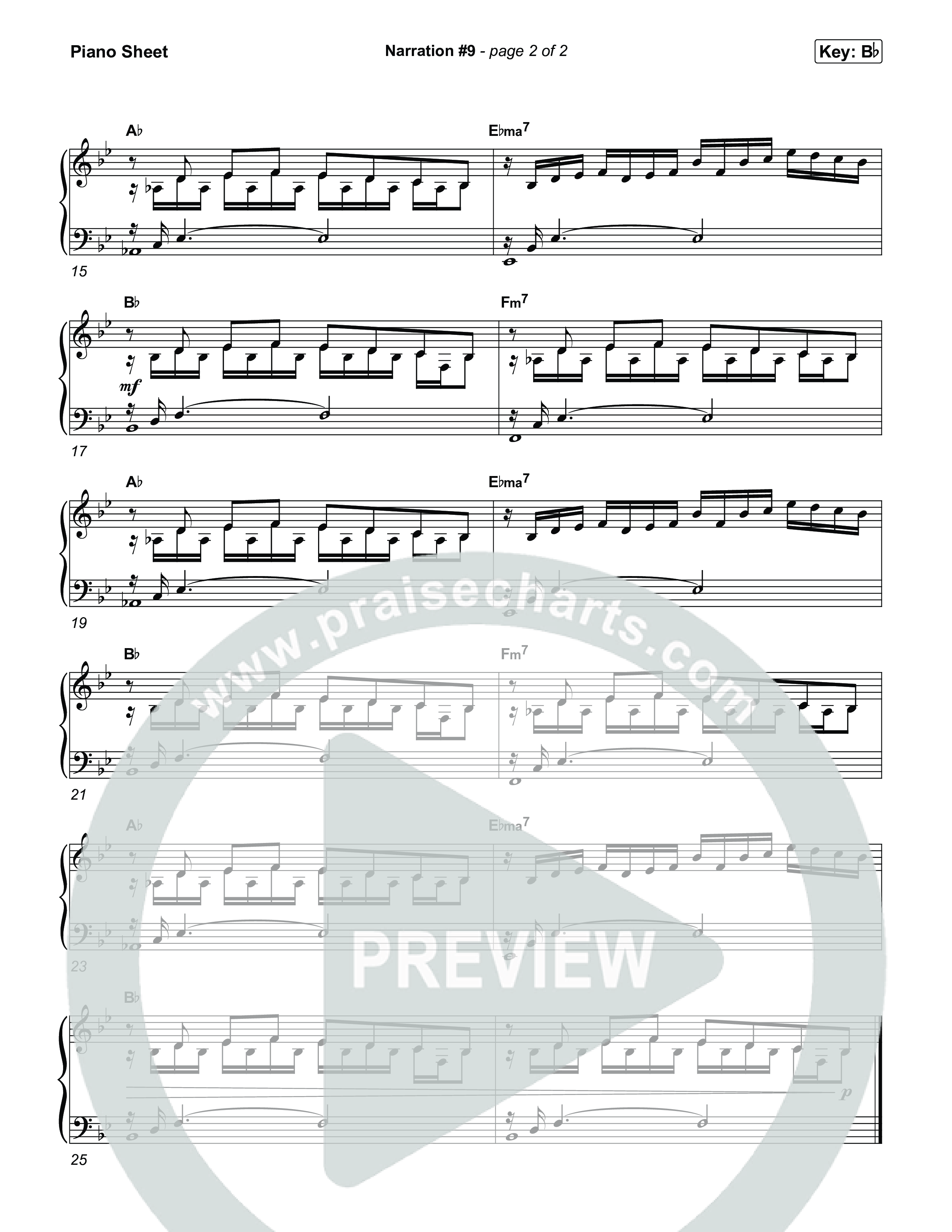 Reading 9: The King Will Reign Forever Piano Sheet (Museum Of The Bible)