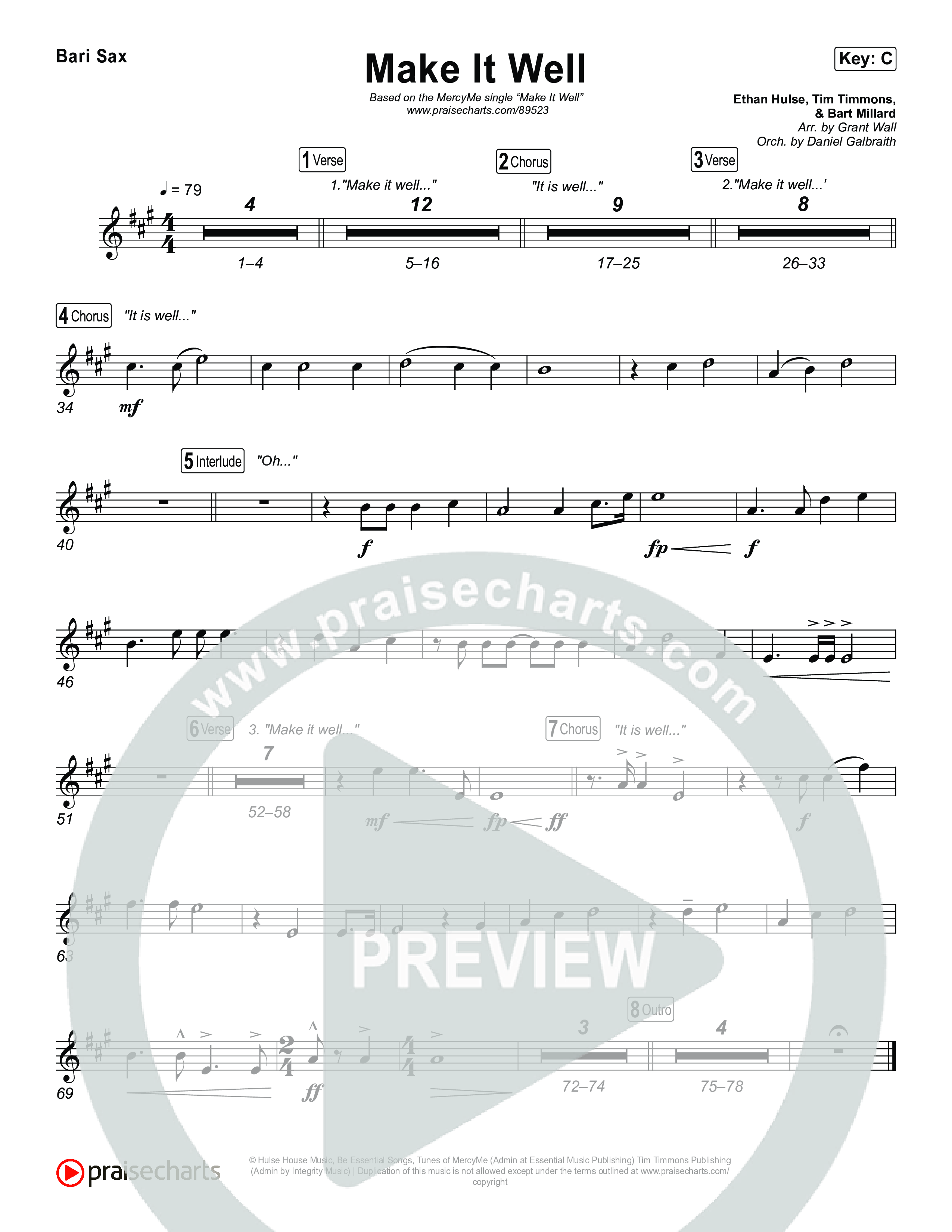 Make It Well Bari Sax (MercyMe)