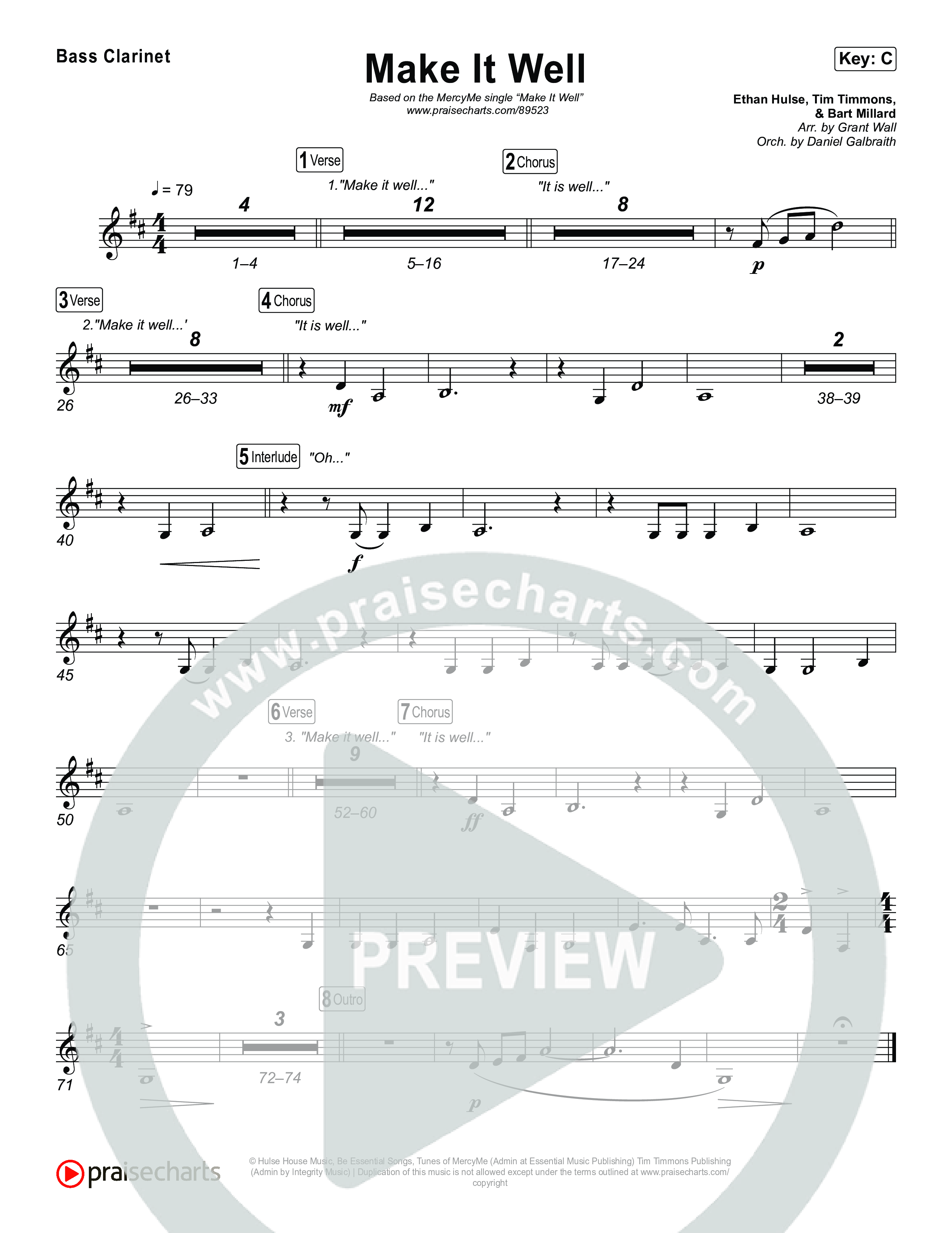 Make It Well Bass Clarinet (MercyMe)