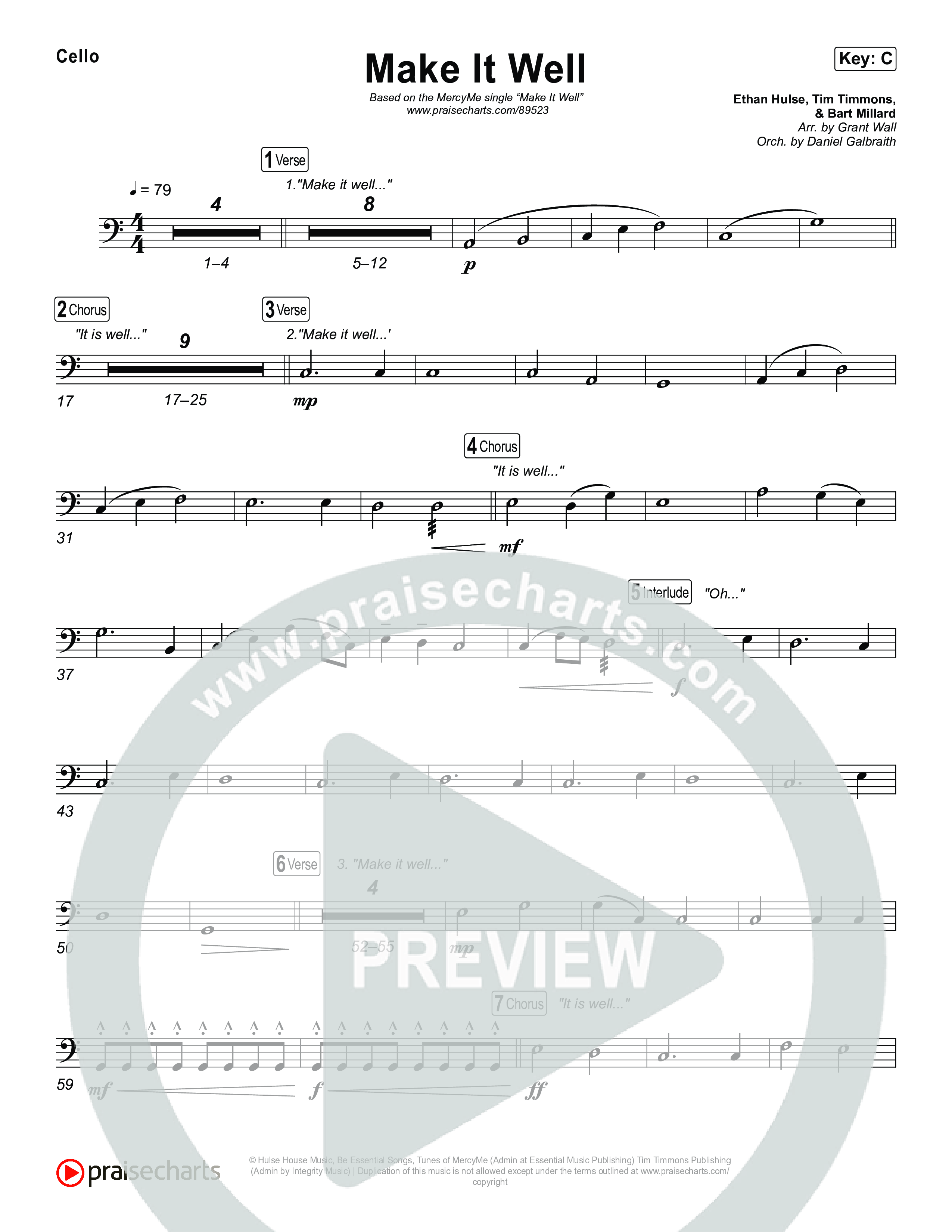 Make It Well Cello (MercyMe)