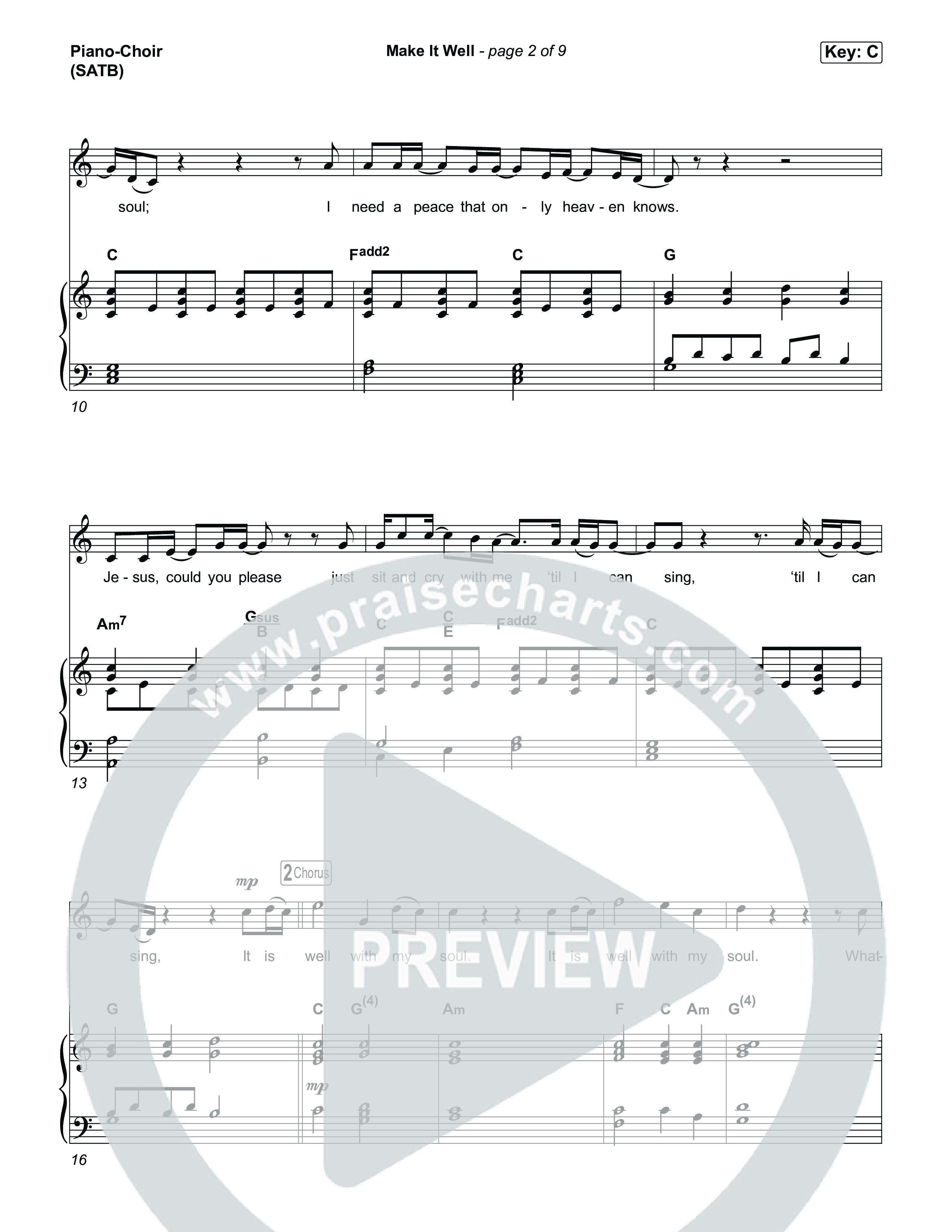 Make It Well Piano/Vocal Pack (MercyMe)