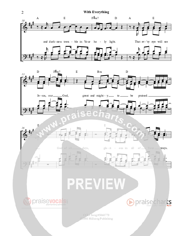 With Everything Lead Sheet (PraiseVocals)