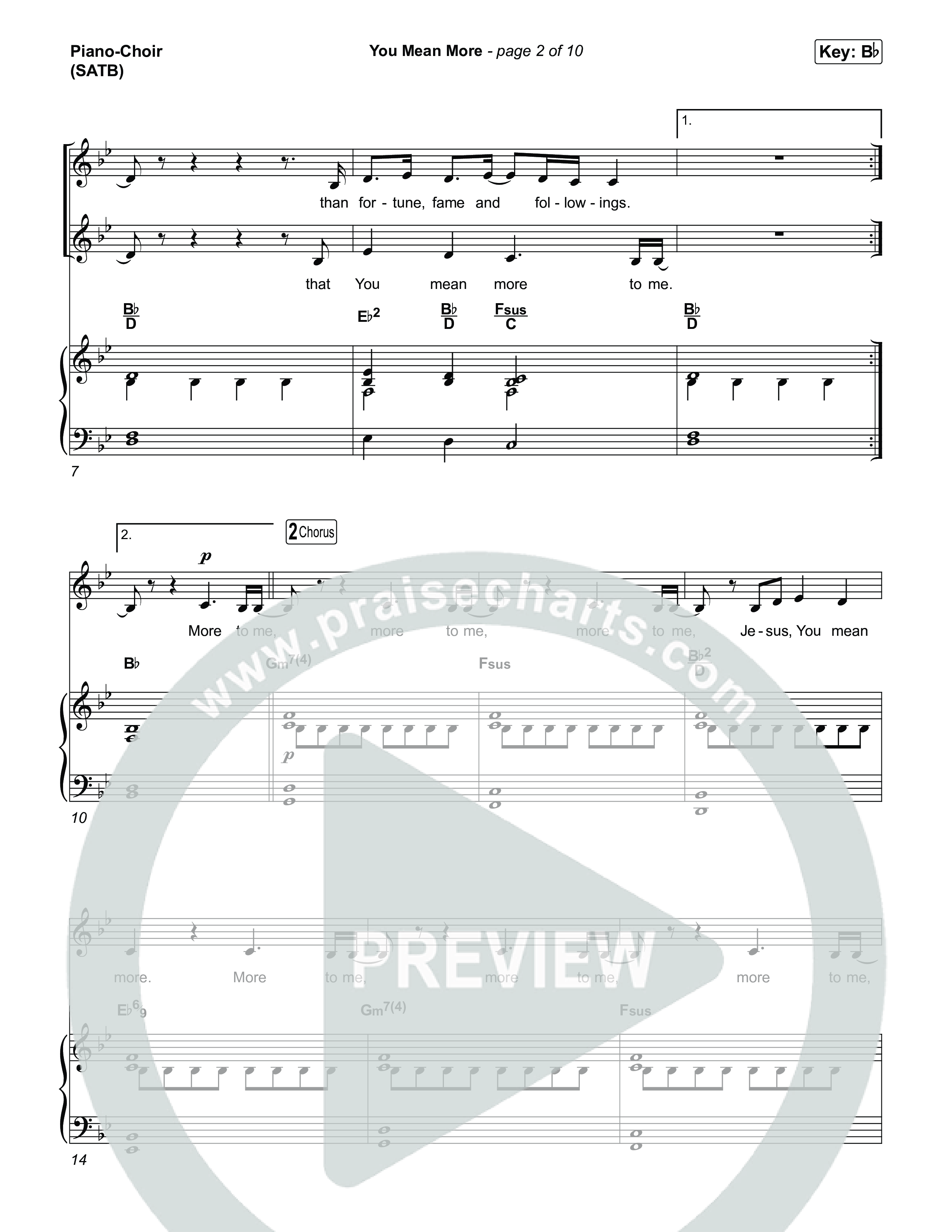 You Mean More Piano/Vocal Pack (Mitch Wong)