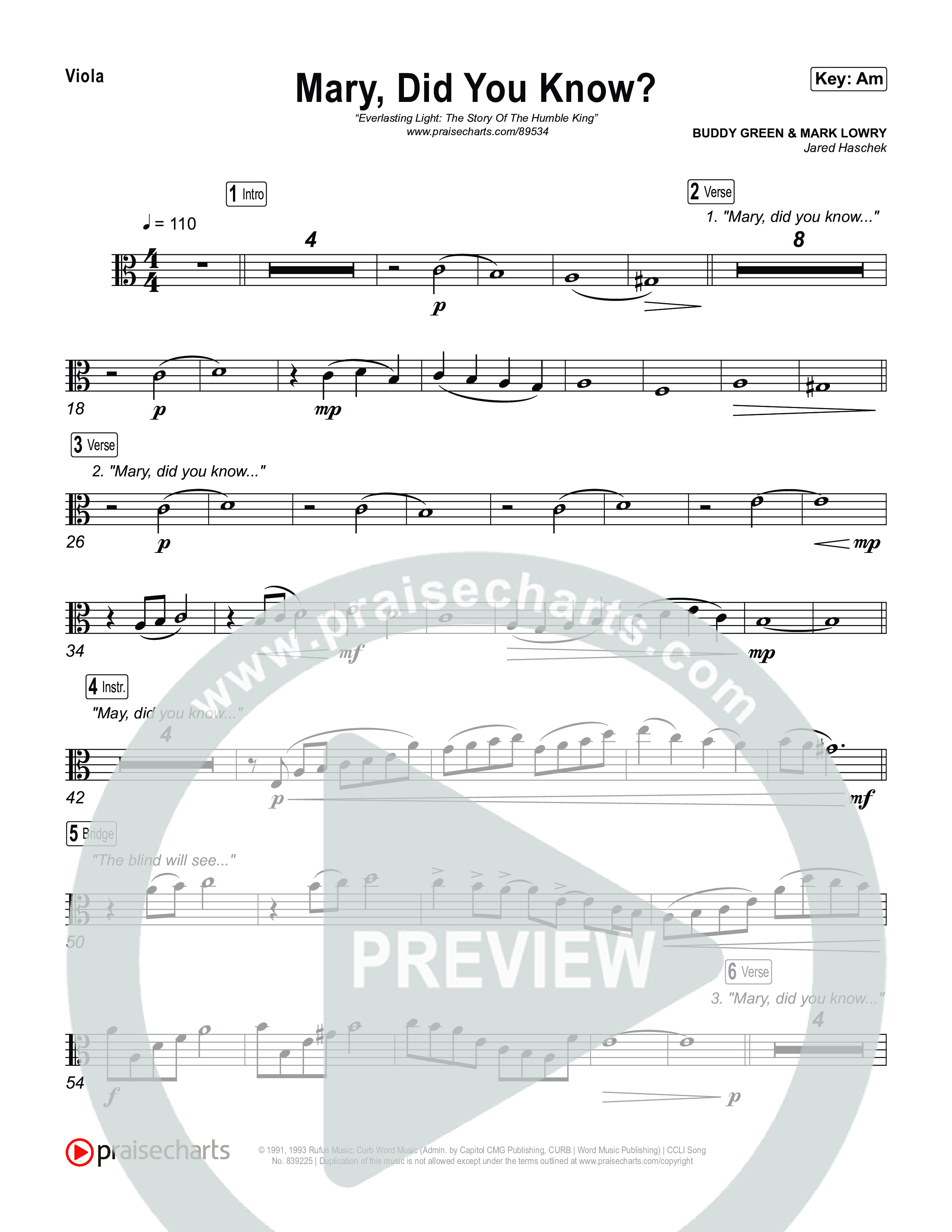 Mary Did You Know Viola (Museum Of The Bible)