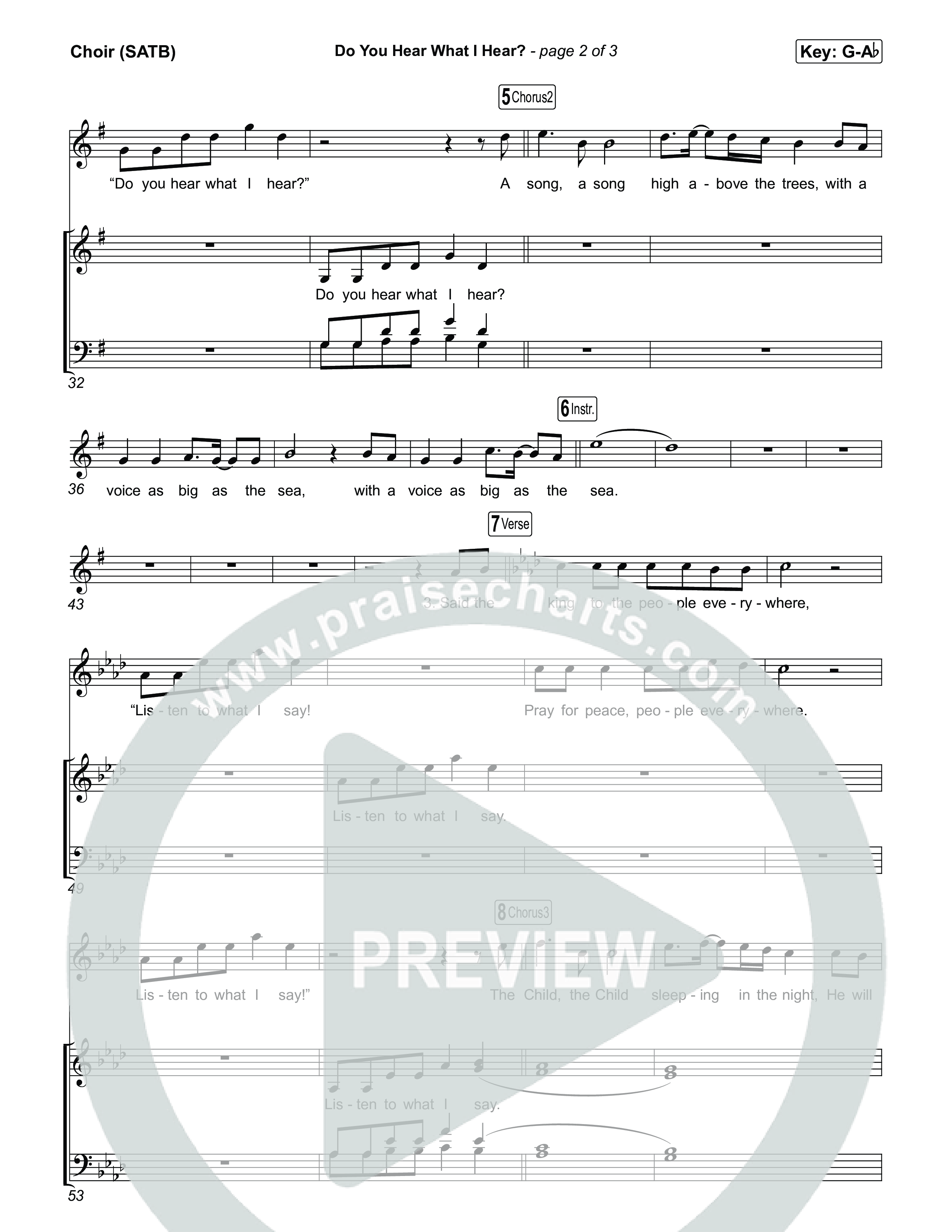 Do You Hear What I Hear Choir Sheet (SATB) (Museum Of The Bible / Arr. Jared Haschek)