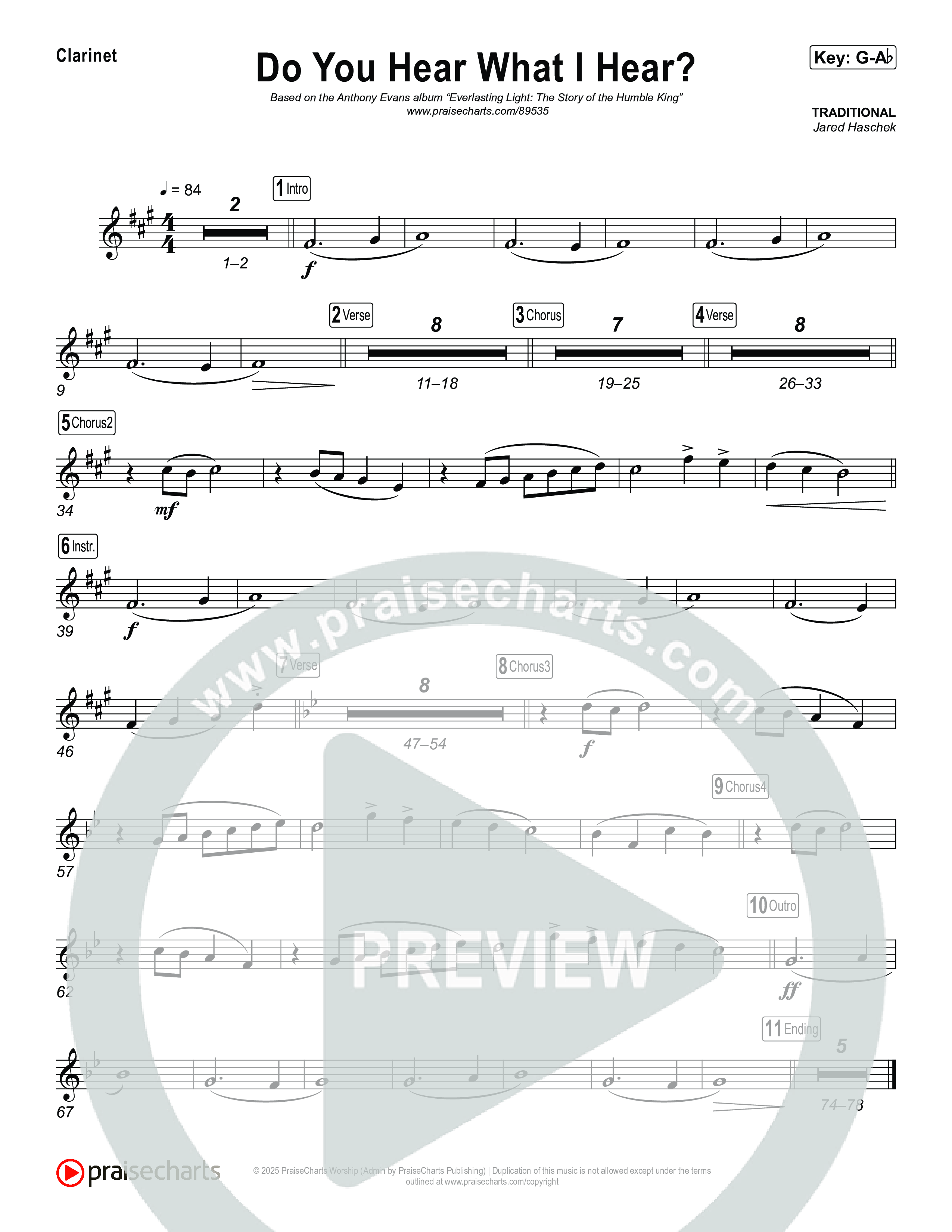 Do You Hear What I Hear Clarinet 1,2 (Museum Of The Bible / Arr. Jared Haschek)