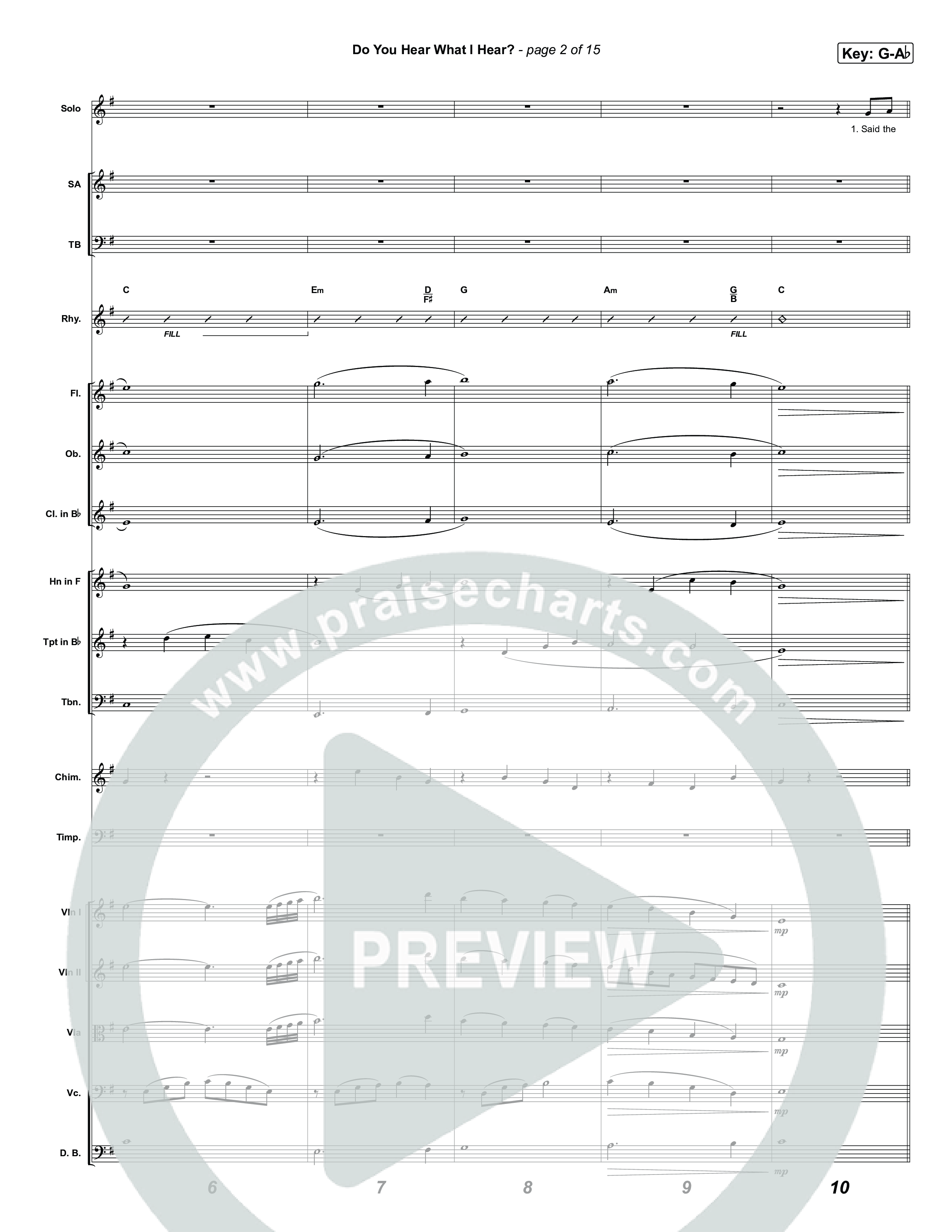 Do You Hear What I Hear Orchestration (Museum Of The Bible / Arr. Jared Haschek)