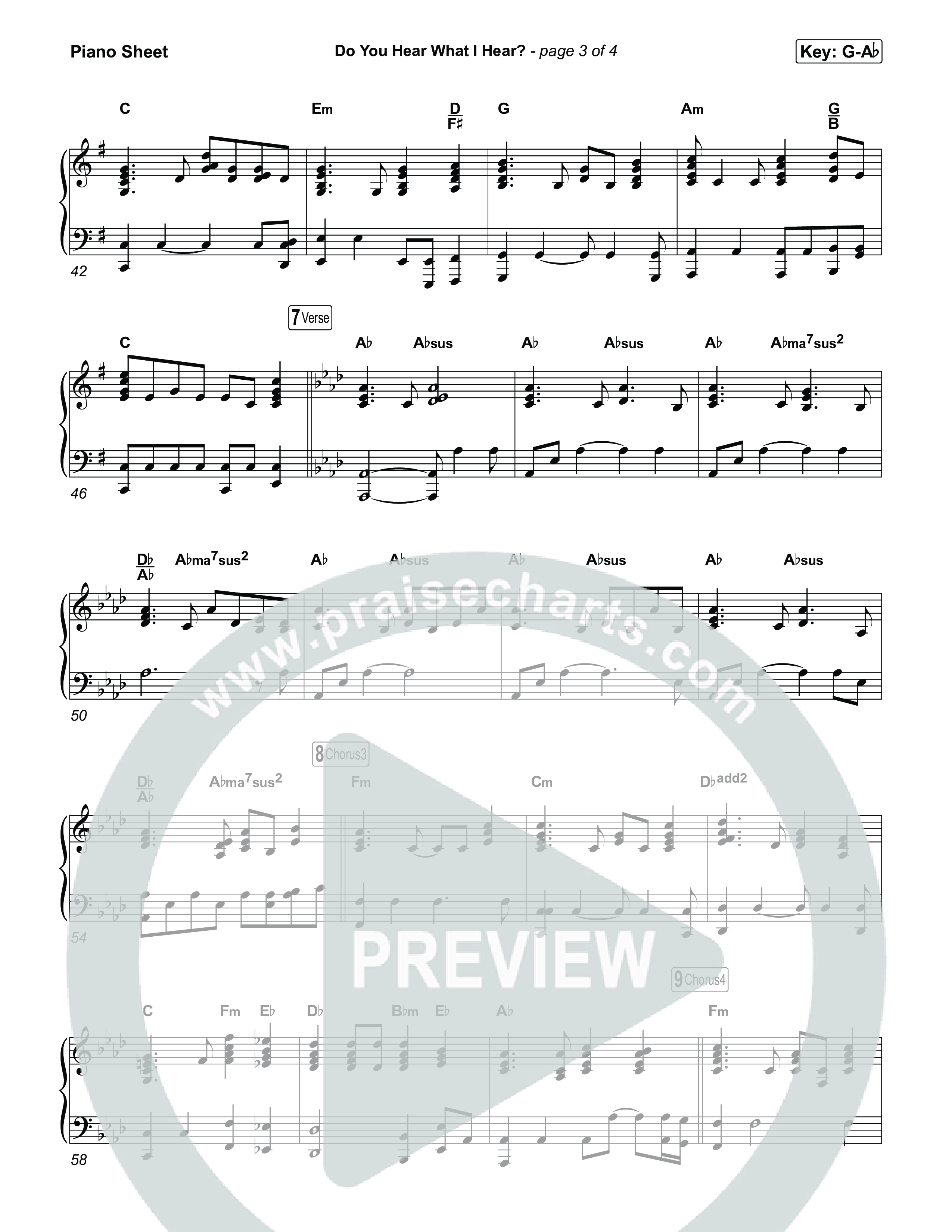 Do You Hear What I Hear Piano Sheet (Museum Of The Bible / Arr. Jared Haschek)