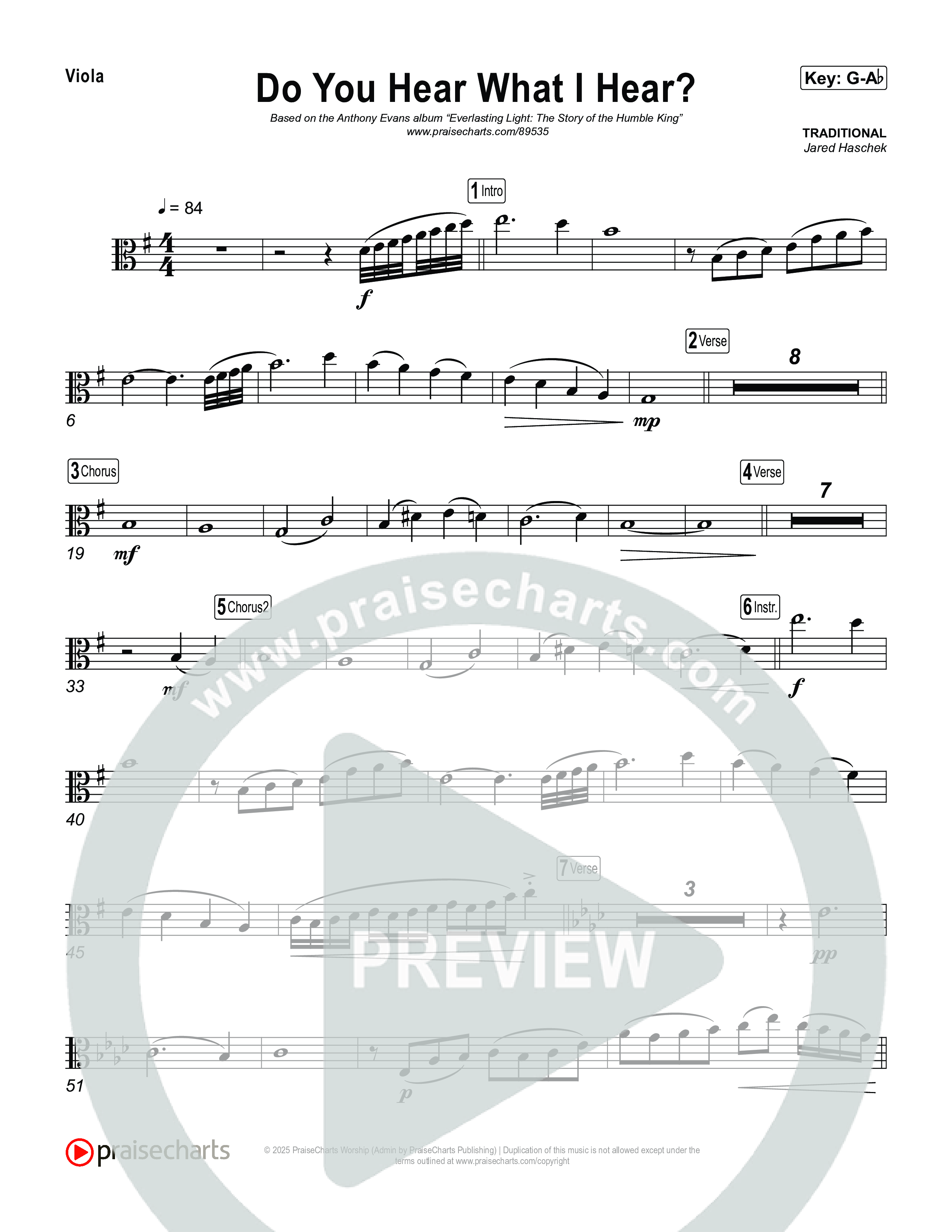 Do You Hear What I Hear Viola (Museum Of The Bible / Arr. Jared Haschek)