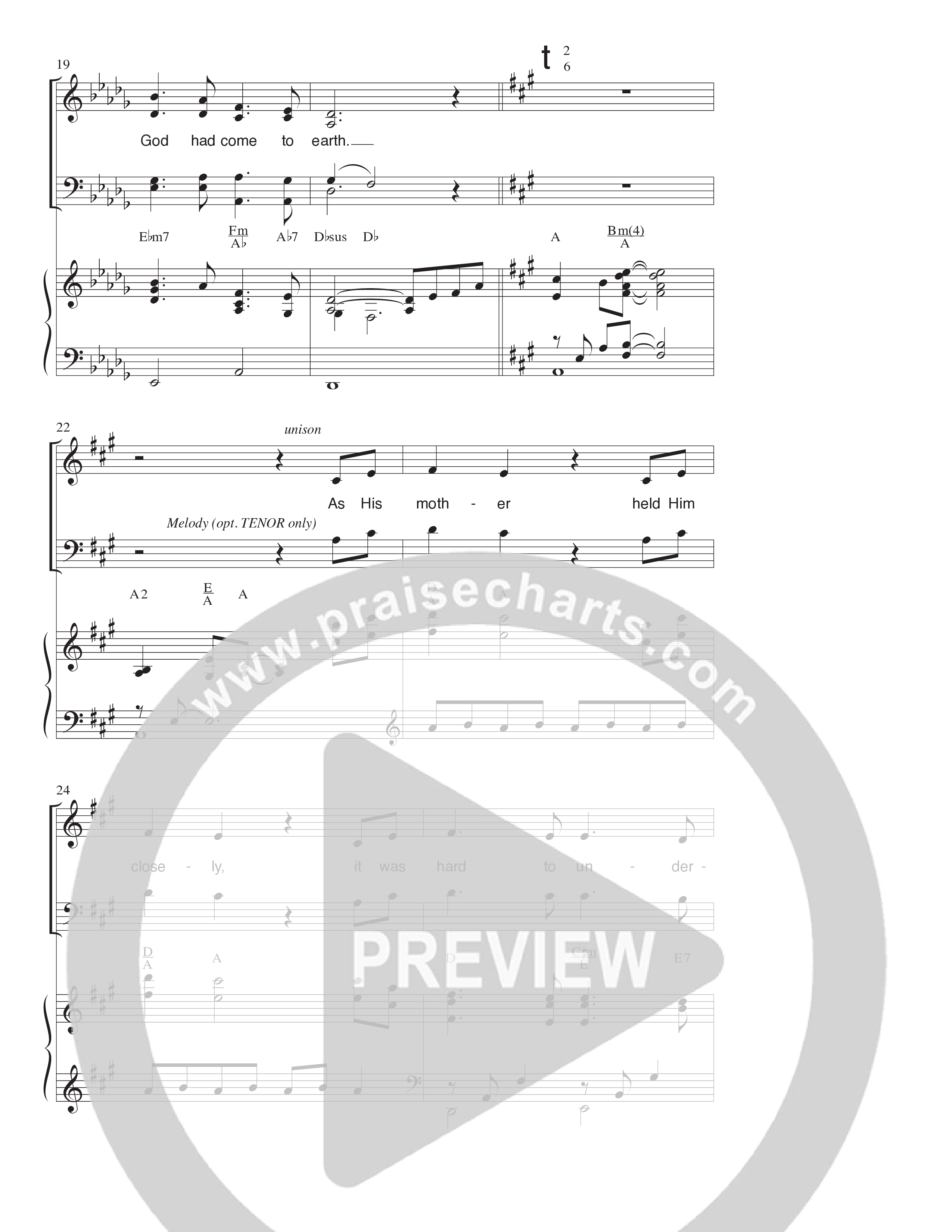 In The First Light (Choral Anthem SATB) Anthem (SATB/Piano) (Word Music Choral / Arr. David Clydesdale)