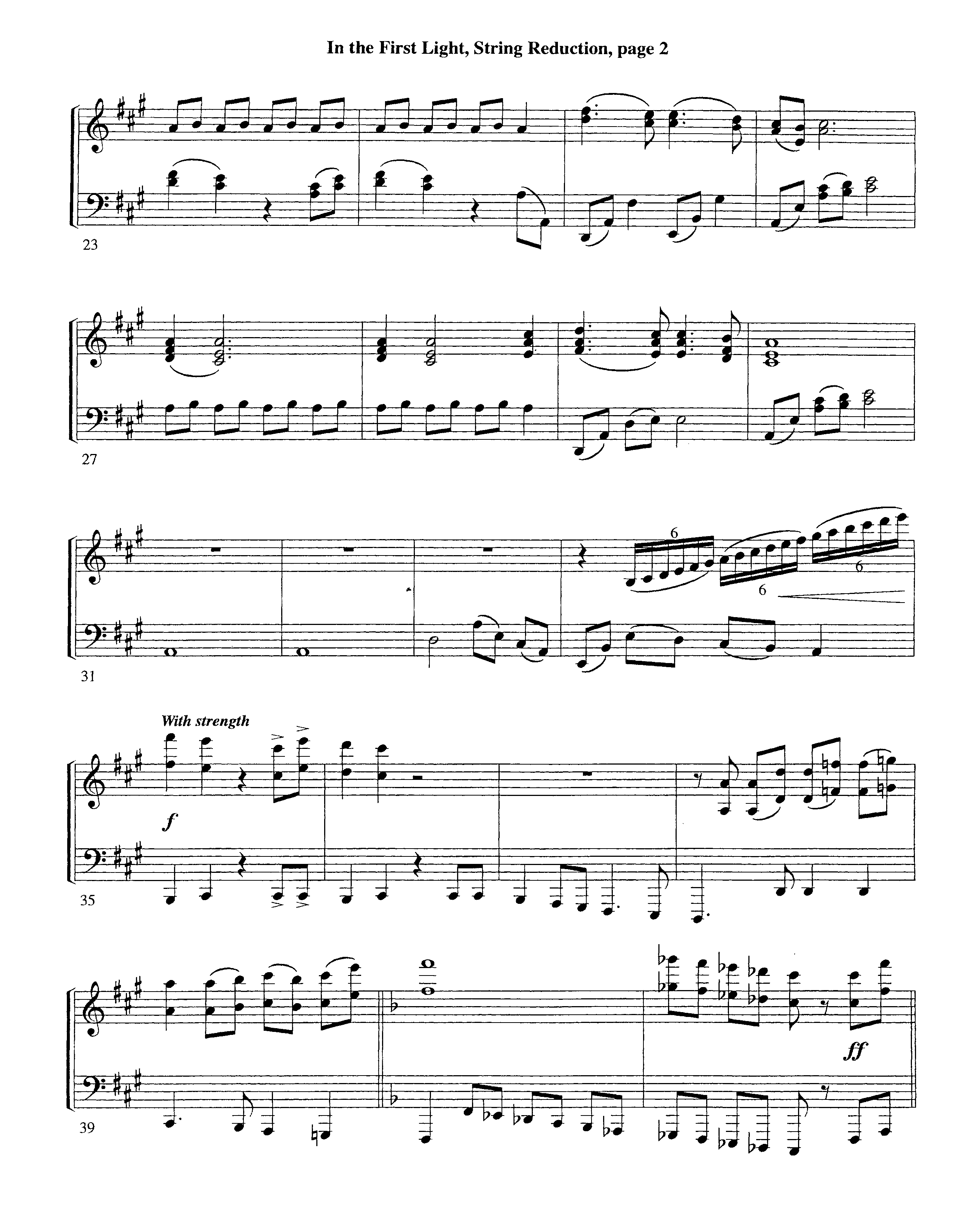 In The First Light (Choral Anthem SATB) String Reduction (Word Music Choral / Arr. David Clydesdale)