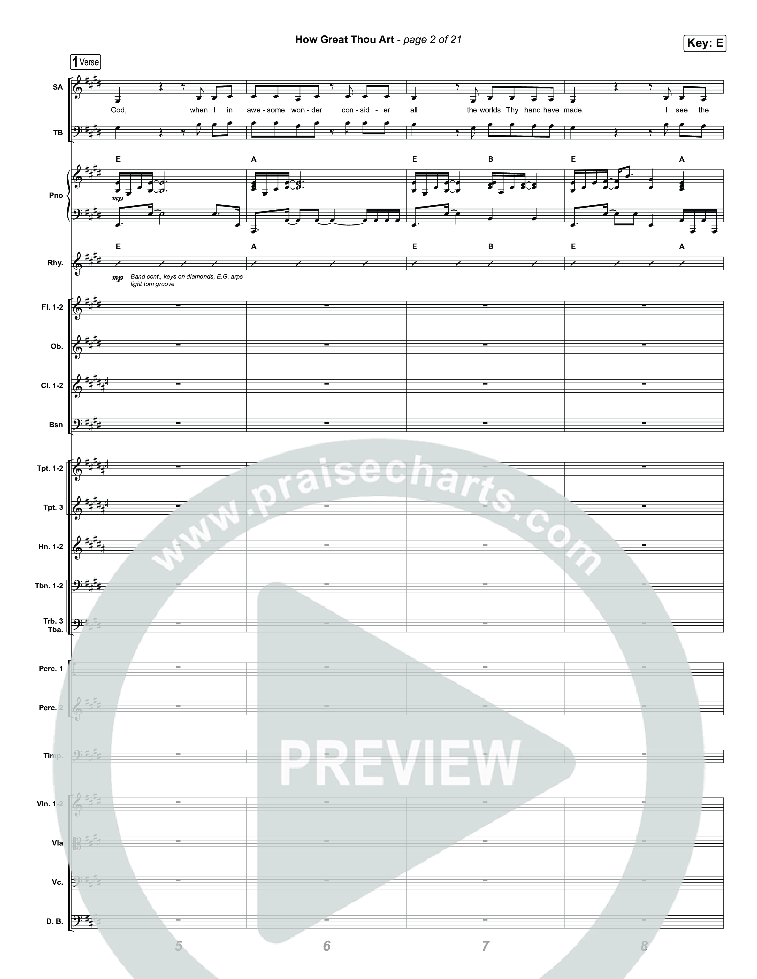 How Great Thou Art Orchestration (The Worship Initiative / Davy Flowers)