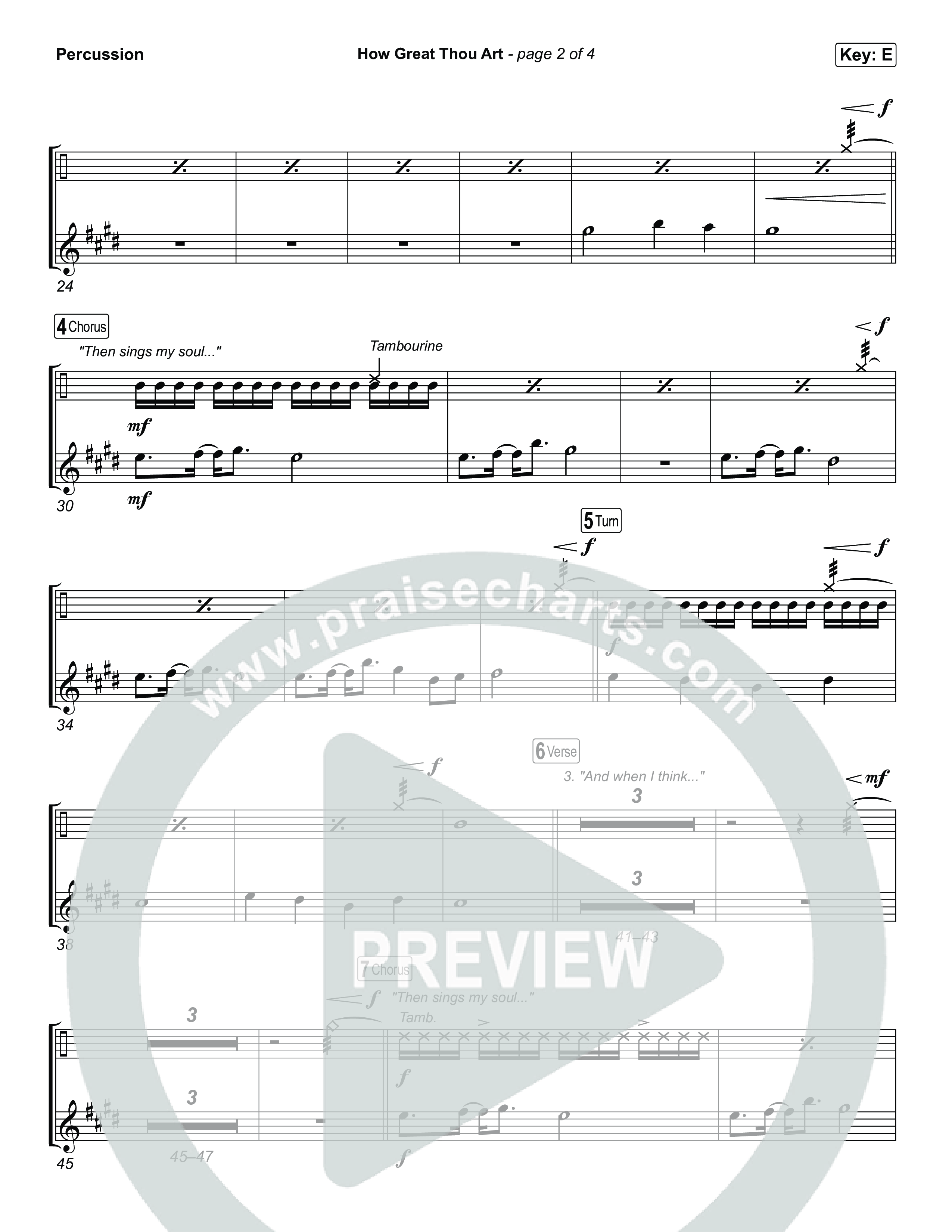 How Great Thou Art Percussion (The Worship Initiative / Davy Flowers)