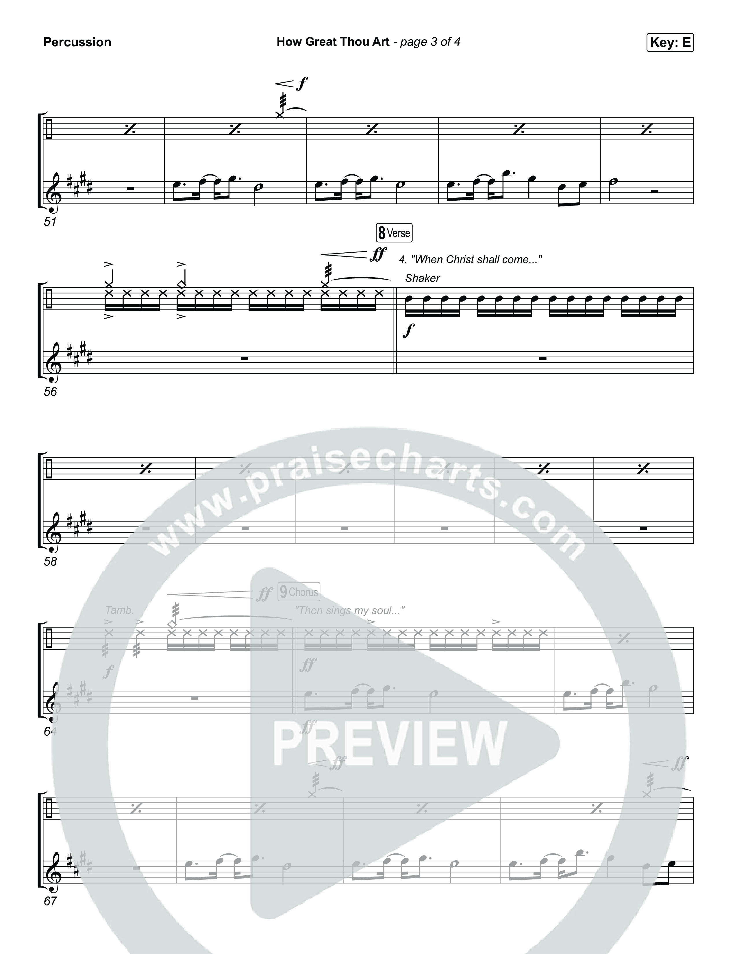 How Great Thou Art Percussion (The Worship Initiative / Davy Flowers)