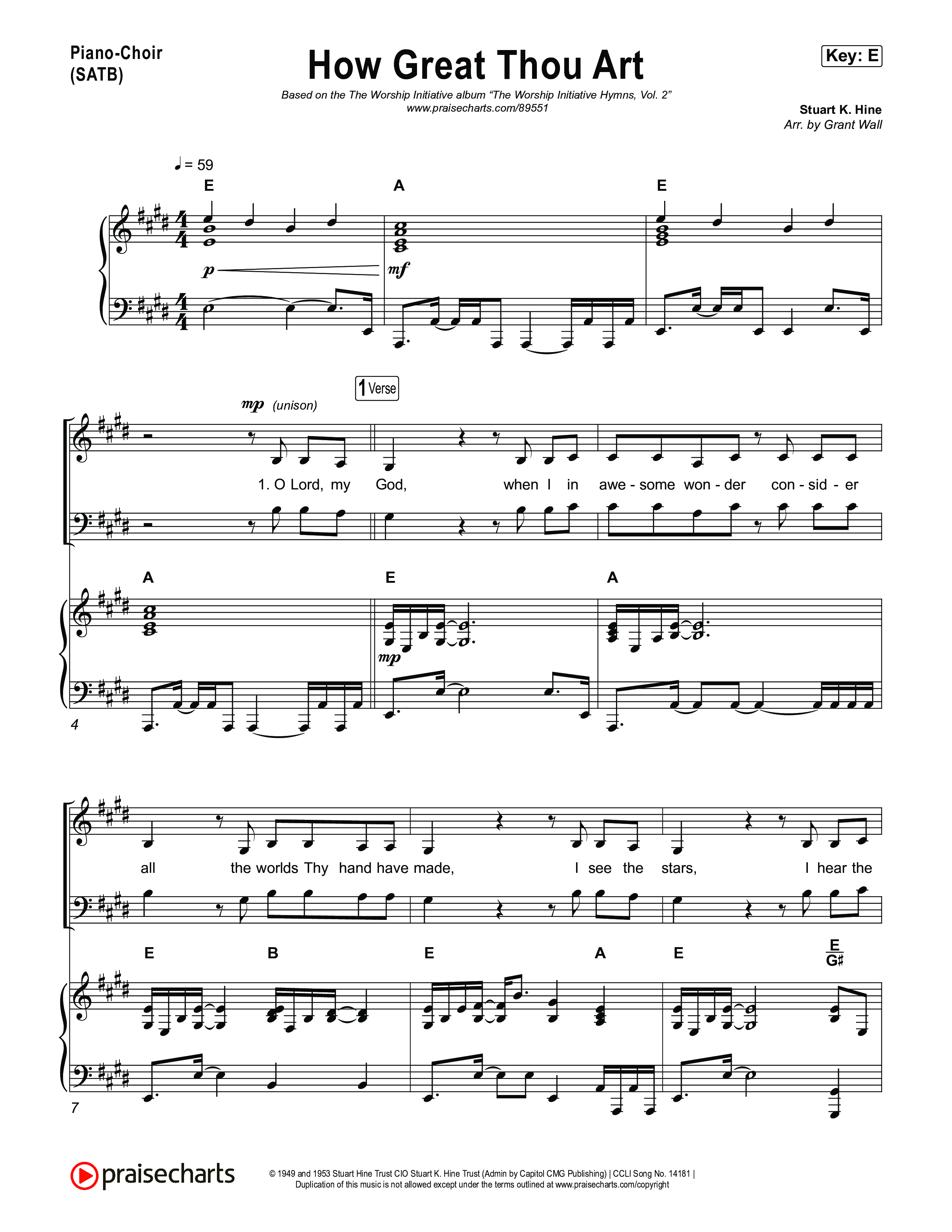 How Great Thou Art Piano/Choir (SATB) (The Worship Initiative / Davy Flowers)