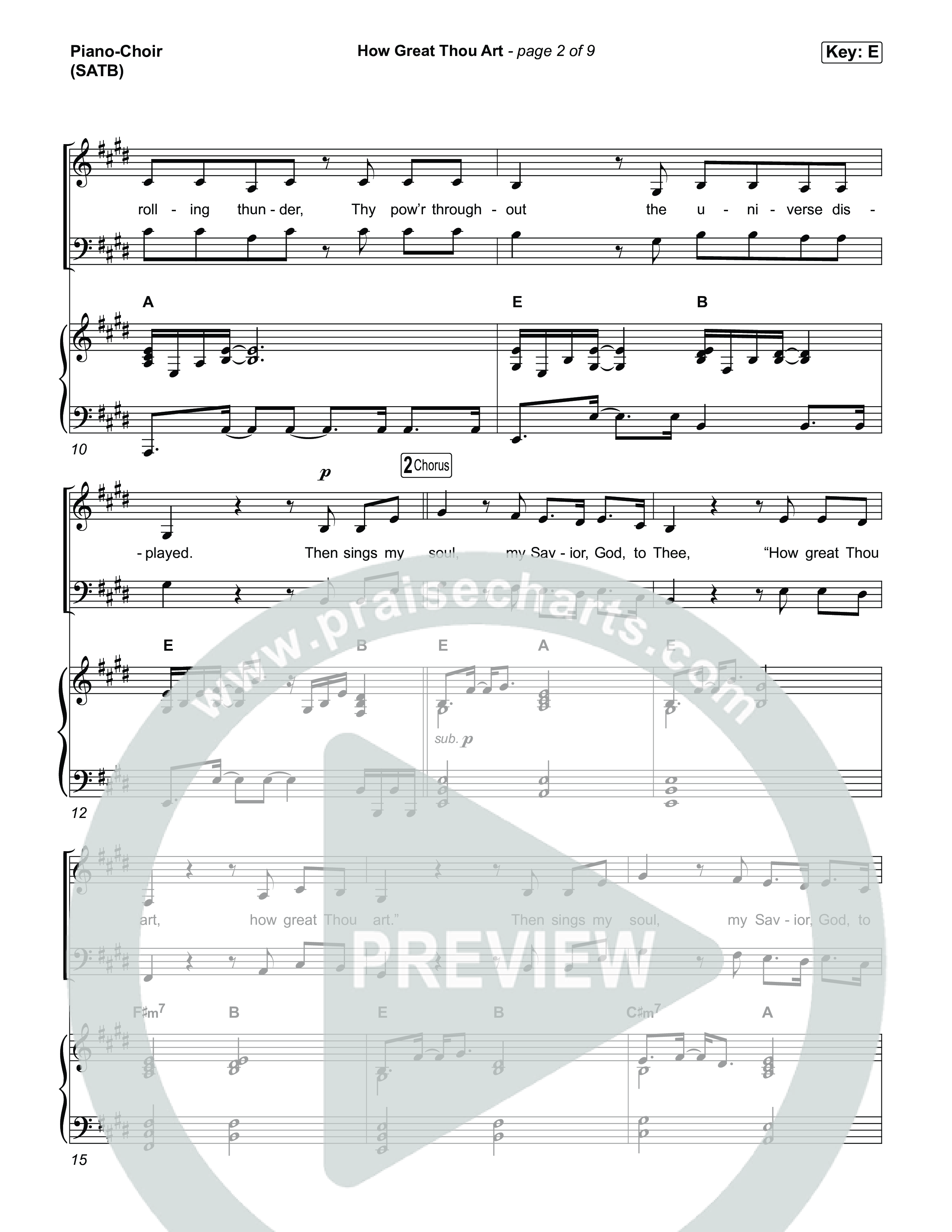 How Great Thou Art Piano/Choir (SATB) (The Worship Initiative / Davy Flowers)