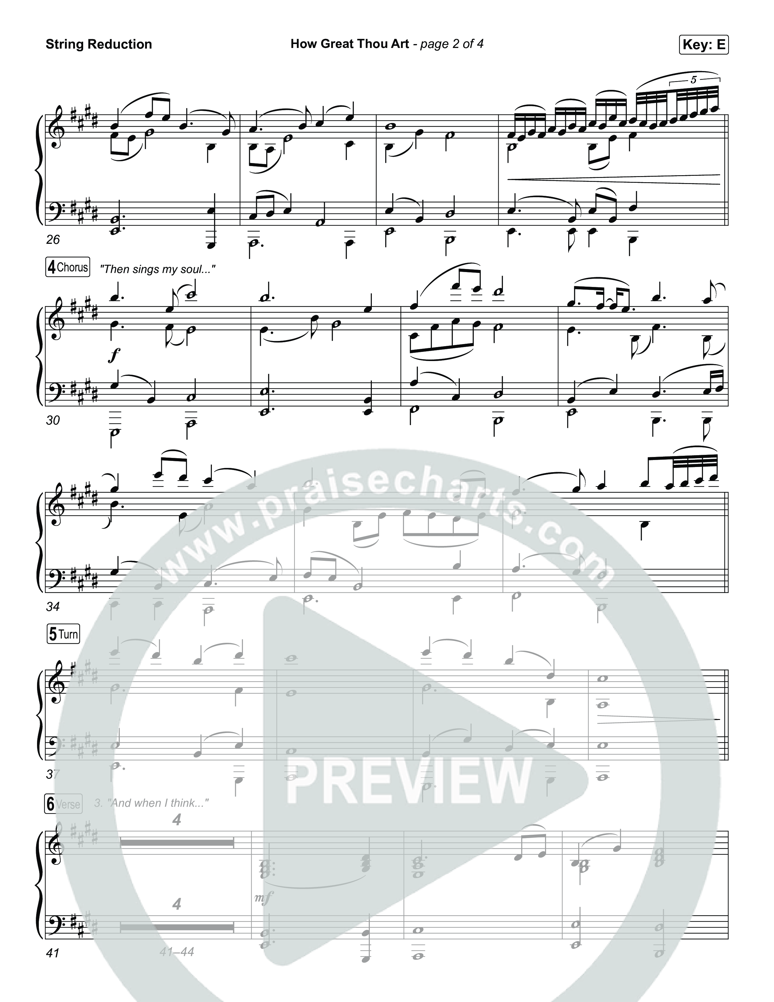 How Great Thou Art String Reduction (The Worship Initiative / Davy Flowers)