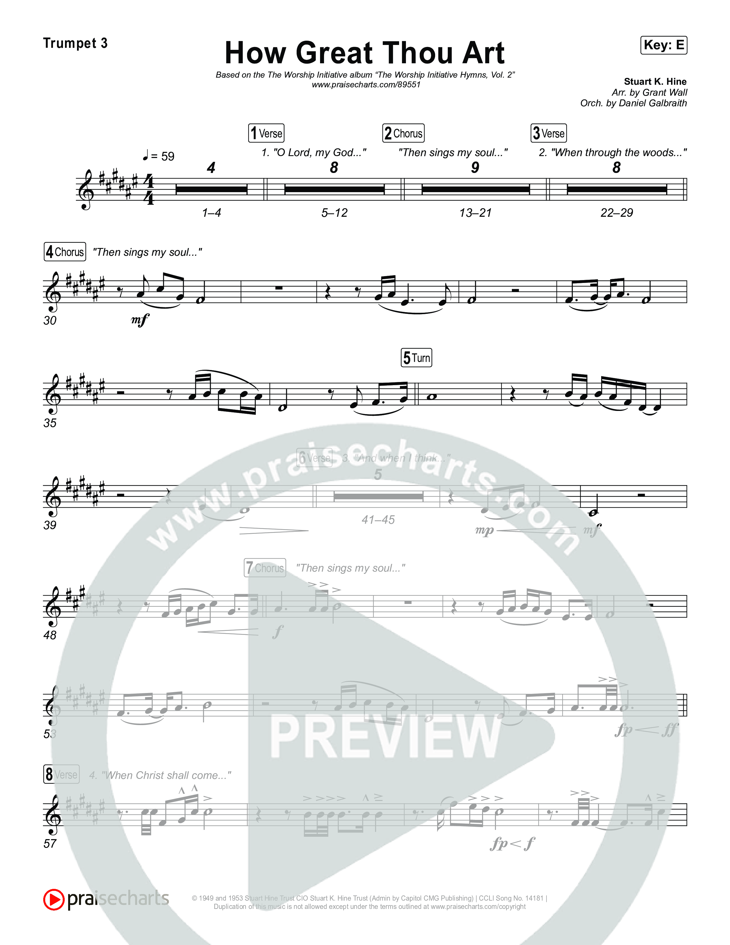 How Great Thou Art Trumpet 3 (The Worship Initiative / Davy Flowers)