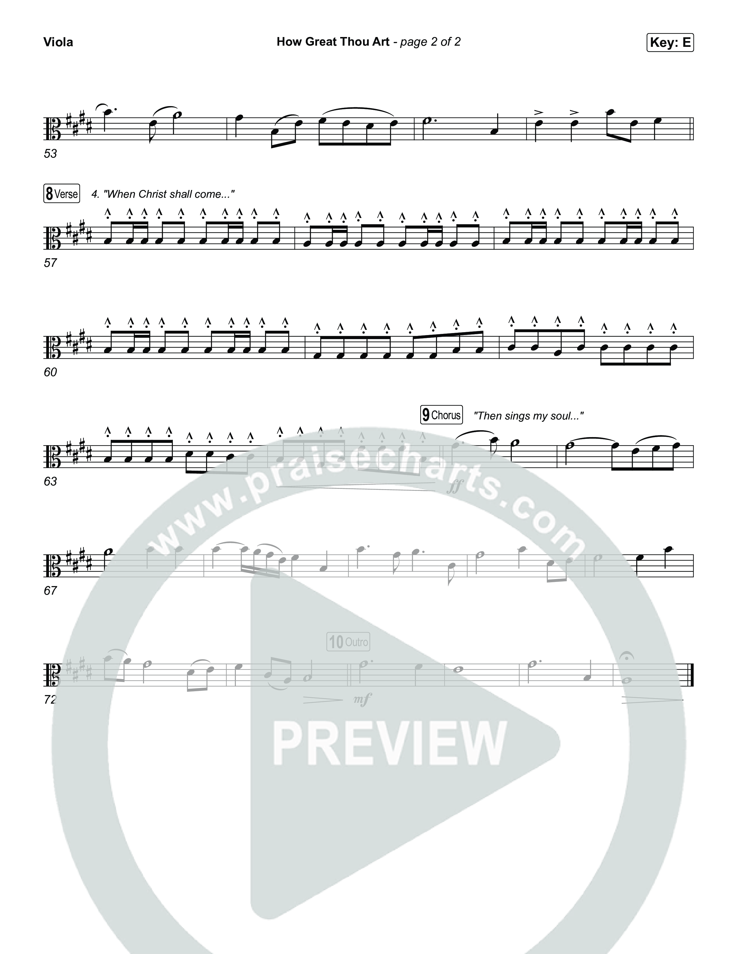 How Great Thou Art Viola (The Worship Initiative / Davy Flowers)