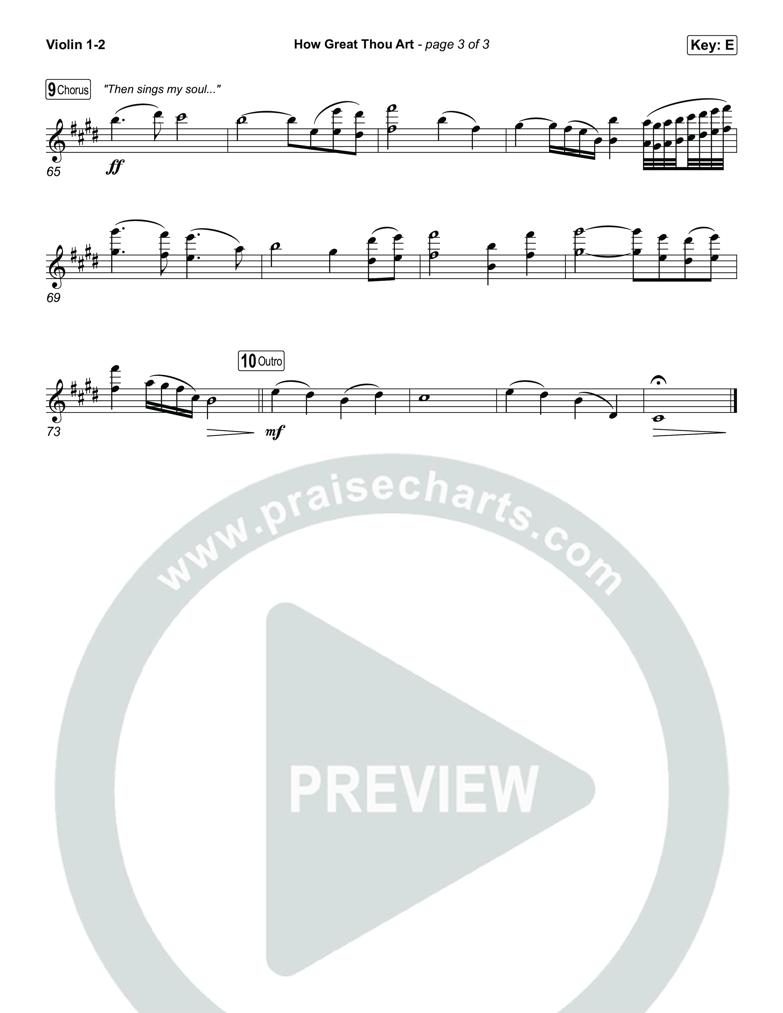 How Great Thou Art Violin 1,2 (The Worship Initiative / Davy Flowers)