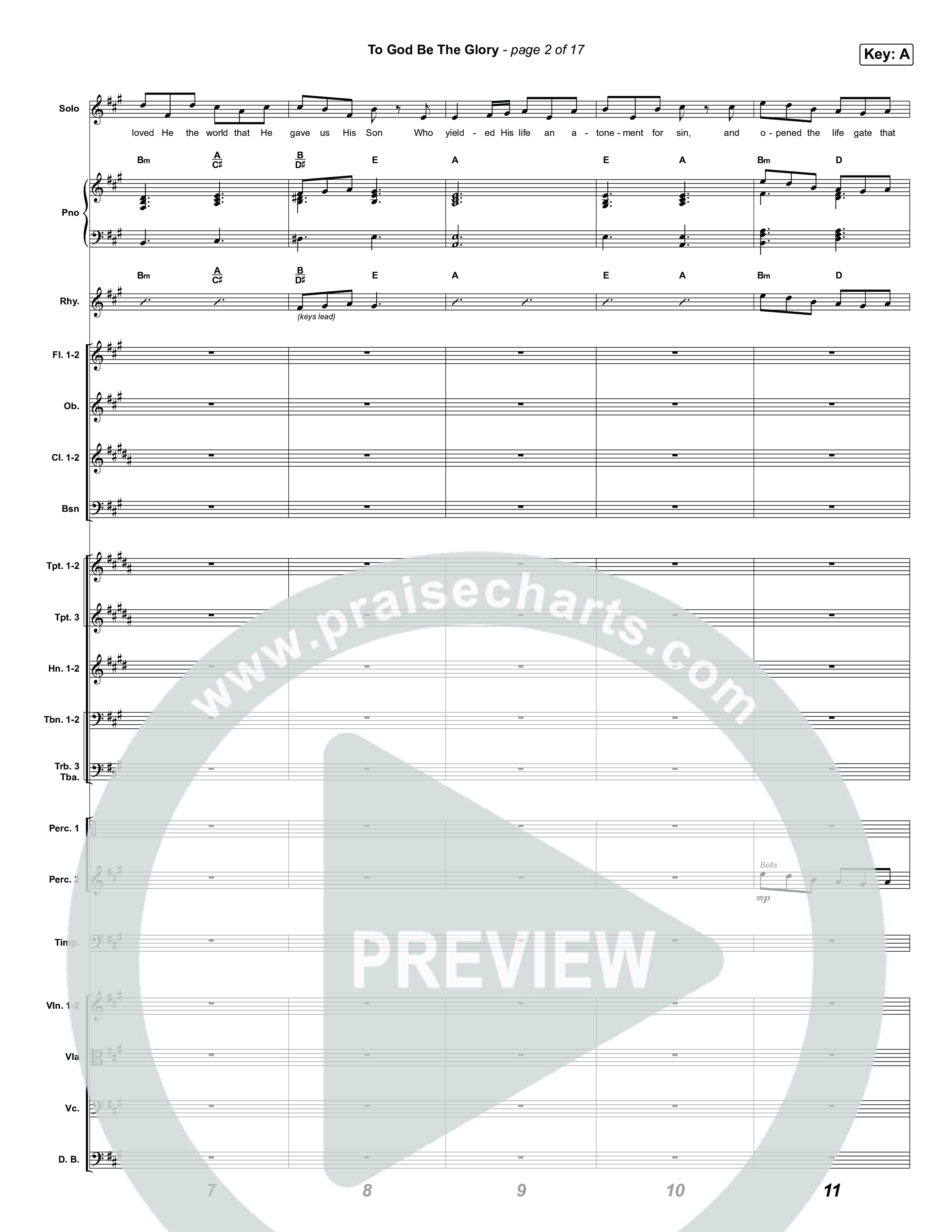 To God Be The Glory Orchestration (The Worship Initiative / Shane & Shane)