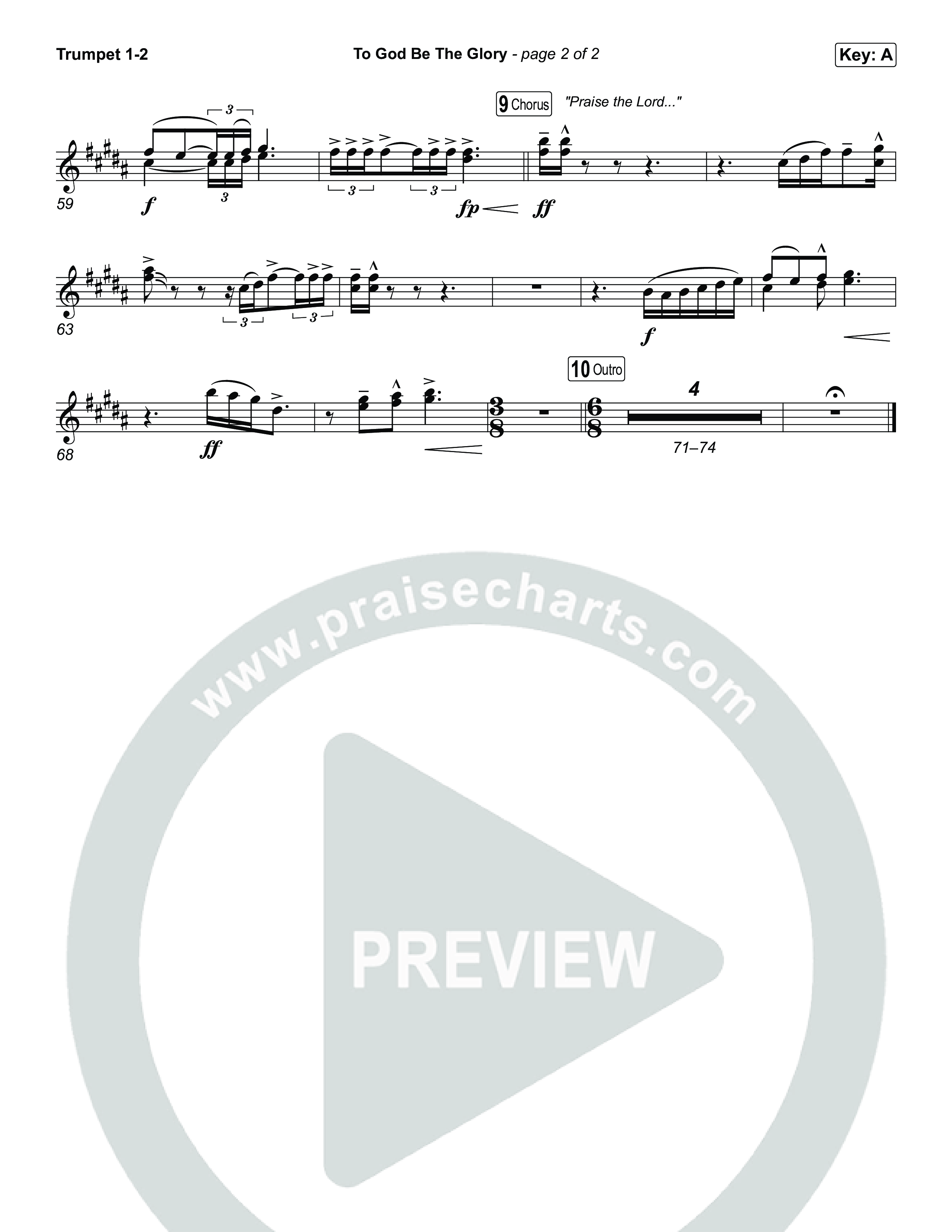 To God Be The Glory Brass Pack (The Worship Initiative / Shane & Shane)