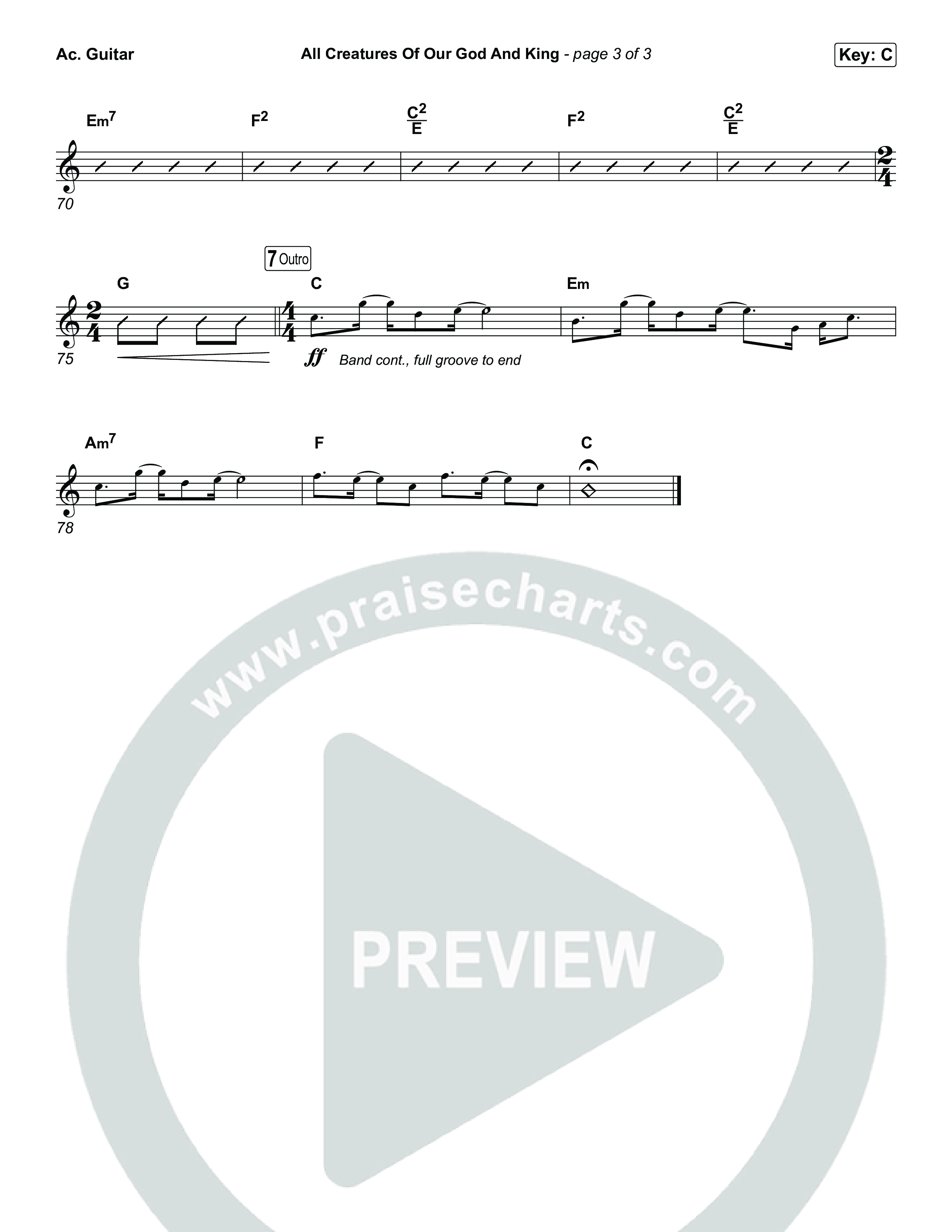 All Creatures Of Our God And King Acoustic Guitar (The Worship Initiative)