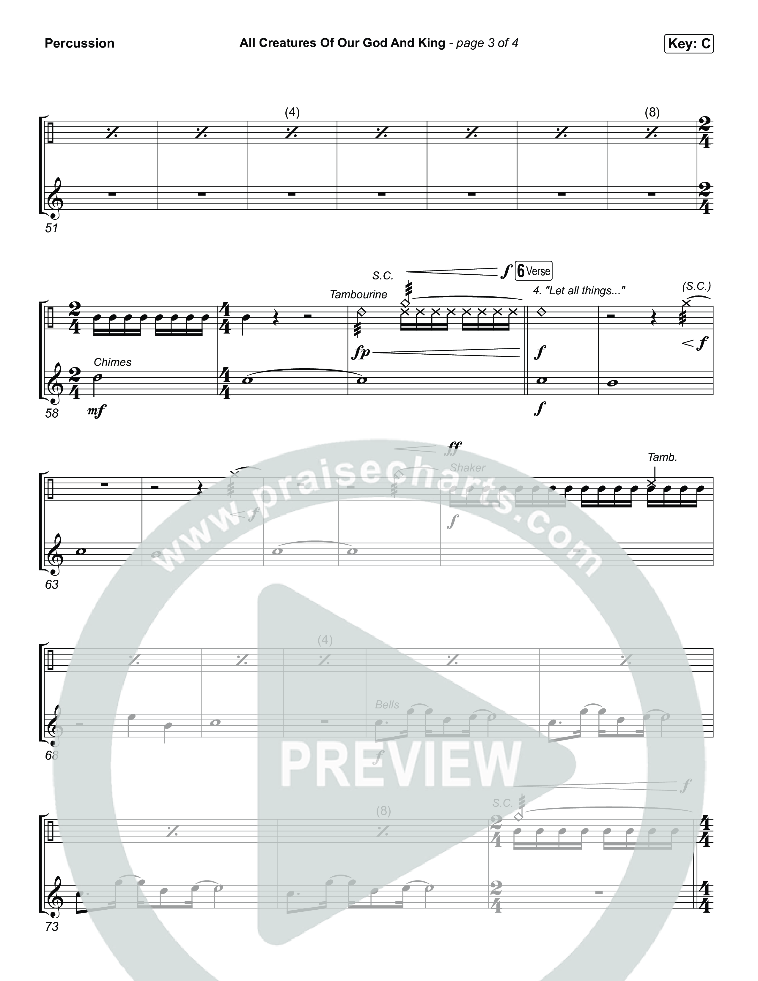 All Creatures Of Our God And King Percussion (The Worship Initiative)