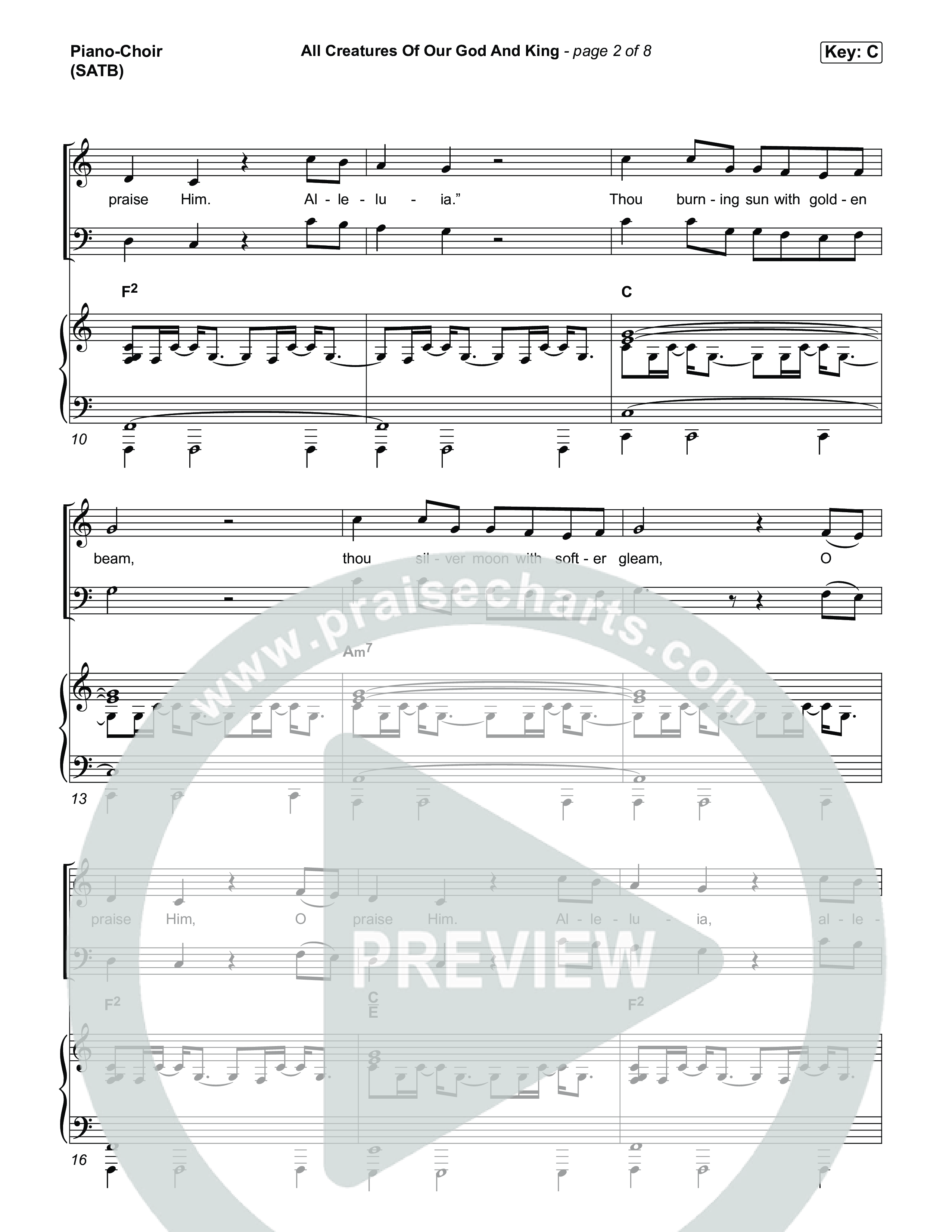 All Creatures Of Our God And King Piano/Choir (SATB) (The Worship Initiative)