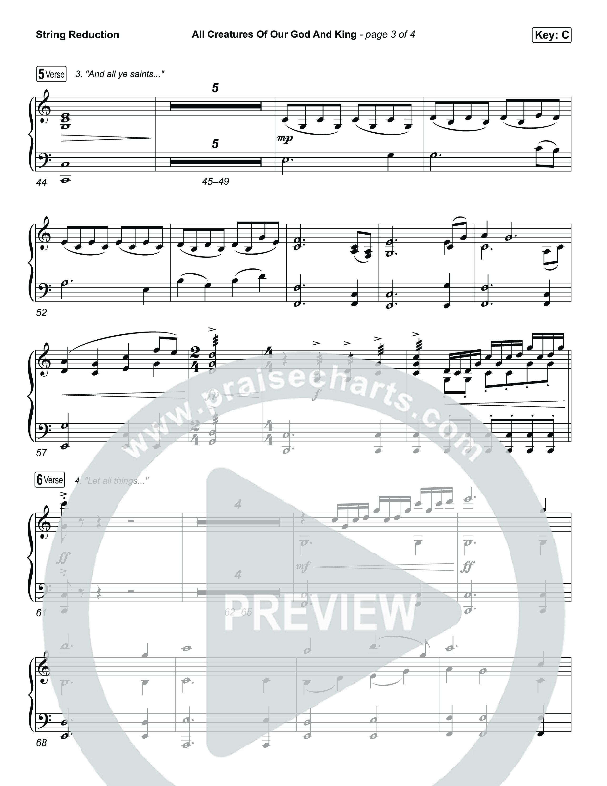 All Creatures Of Our God And King String Reduction (The Worship Initiative)