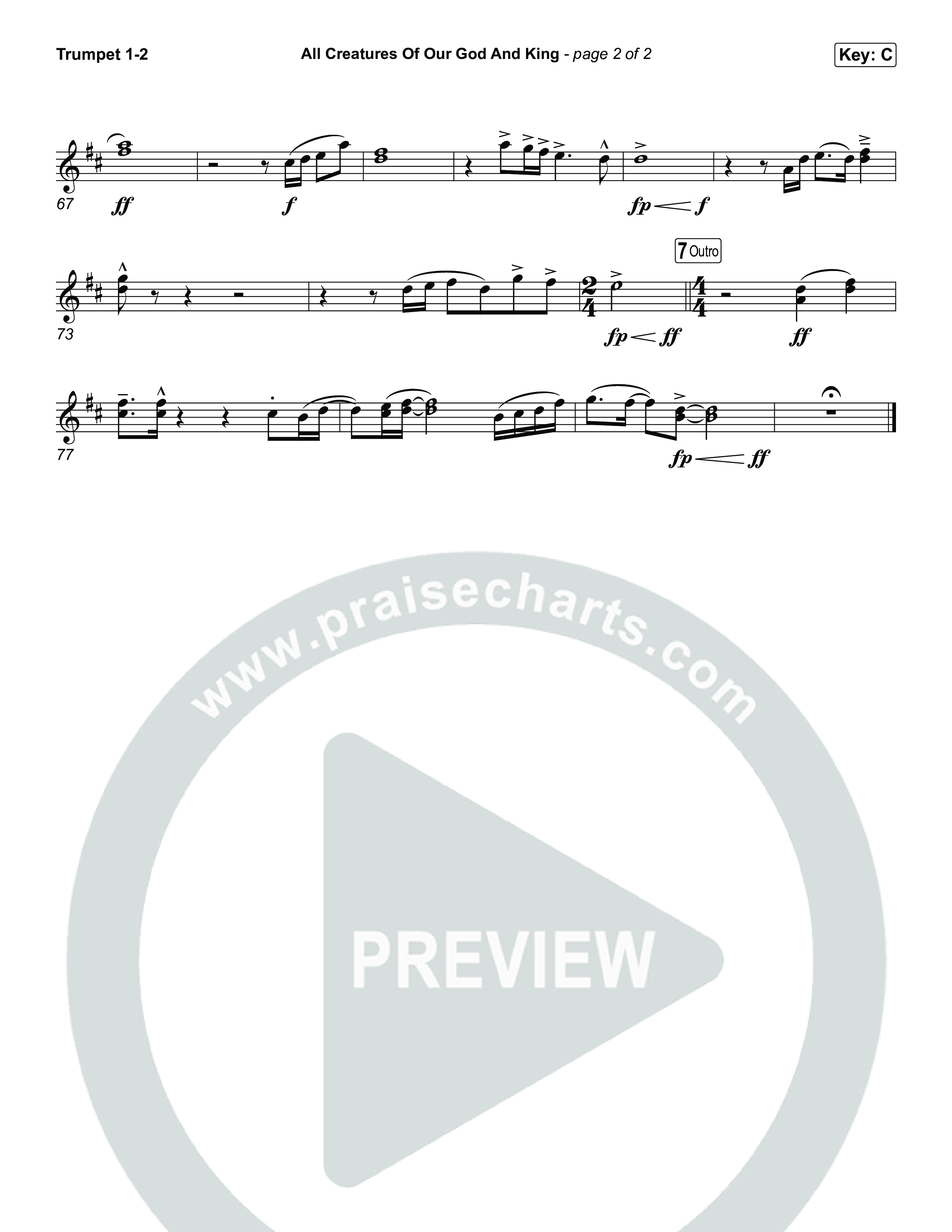 All Creatures Of Our God And King Trumpet 1,2 (The Worship Initiative)