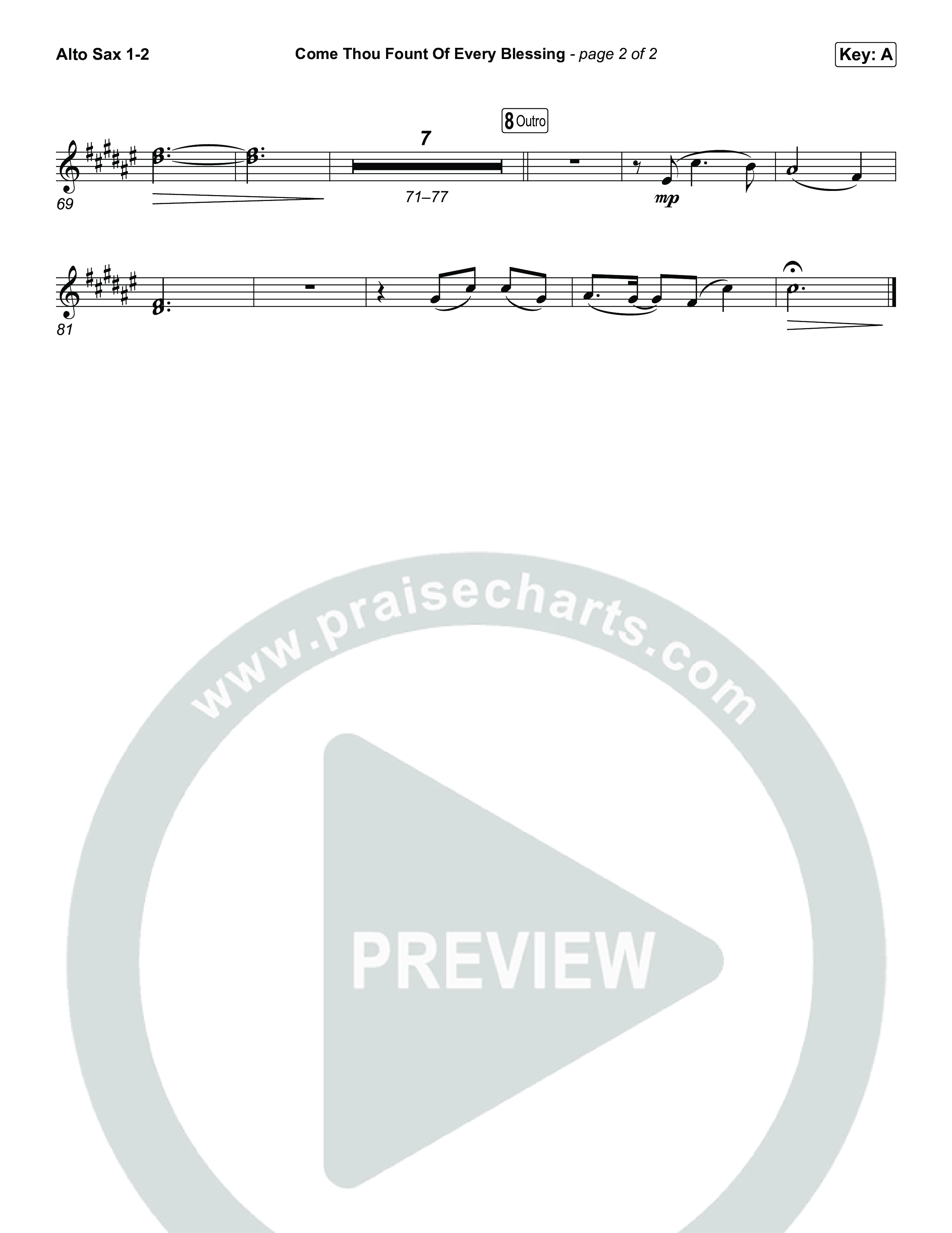 Come Thou Fount Of Every Blessing Sax Pack (The Worship Initiative)