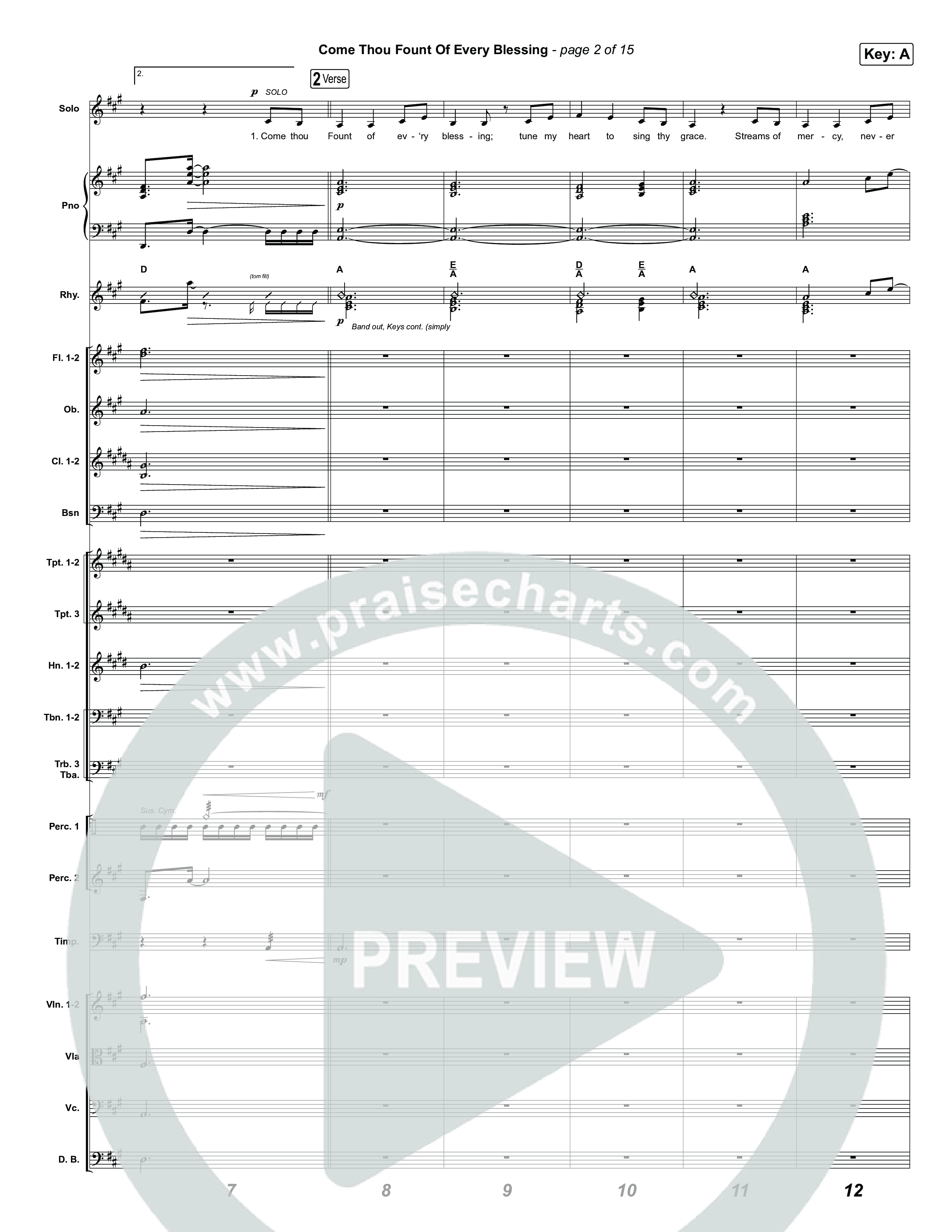 Come Thou Fount Of Every Blessing Orchestration (The Worship Initiative)