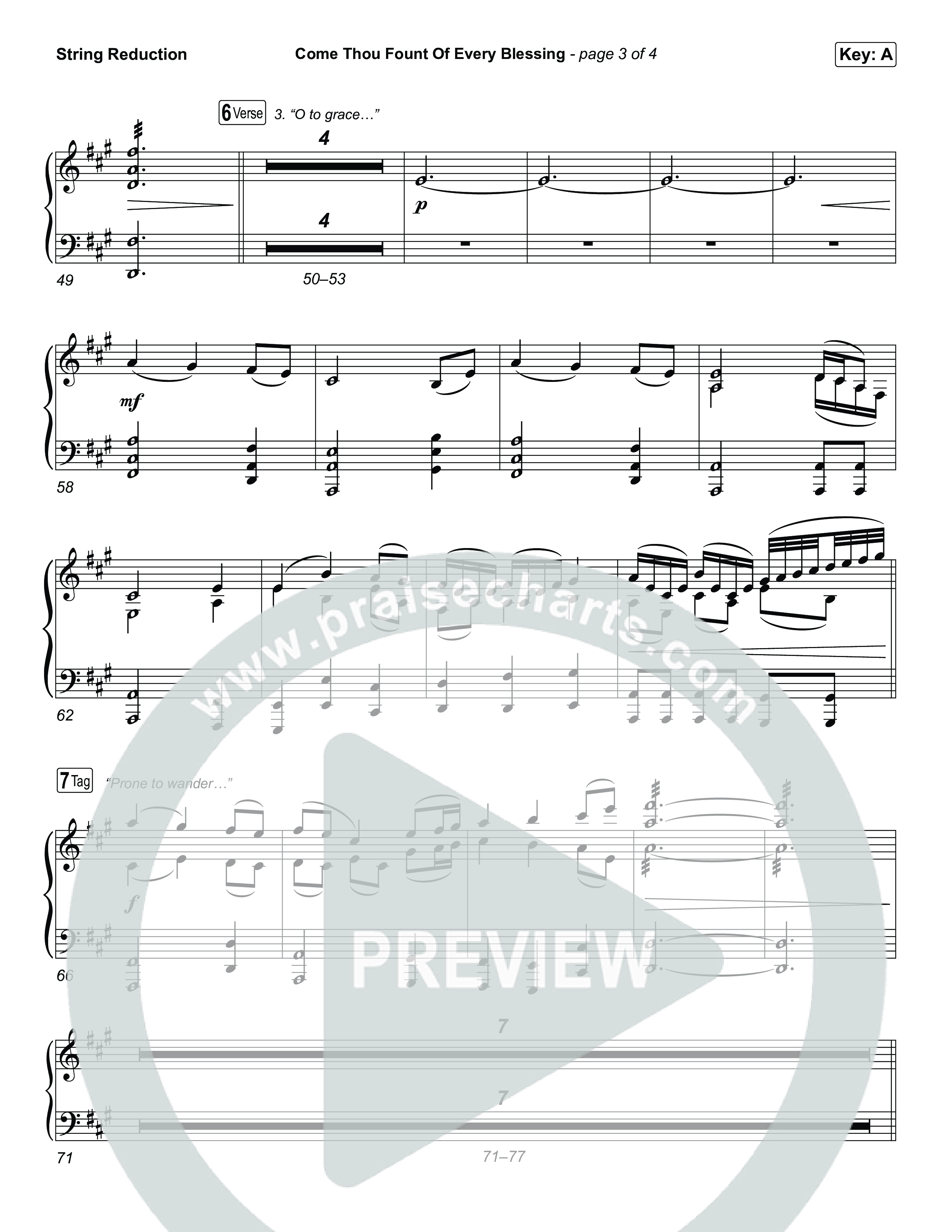 Come Thou Fount Of Every Blessing String Reduction (The Worship Initiative)