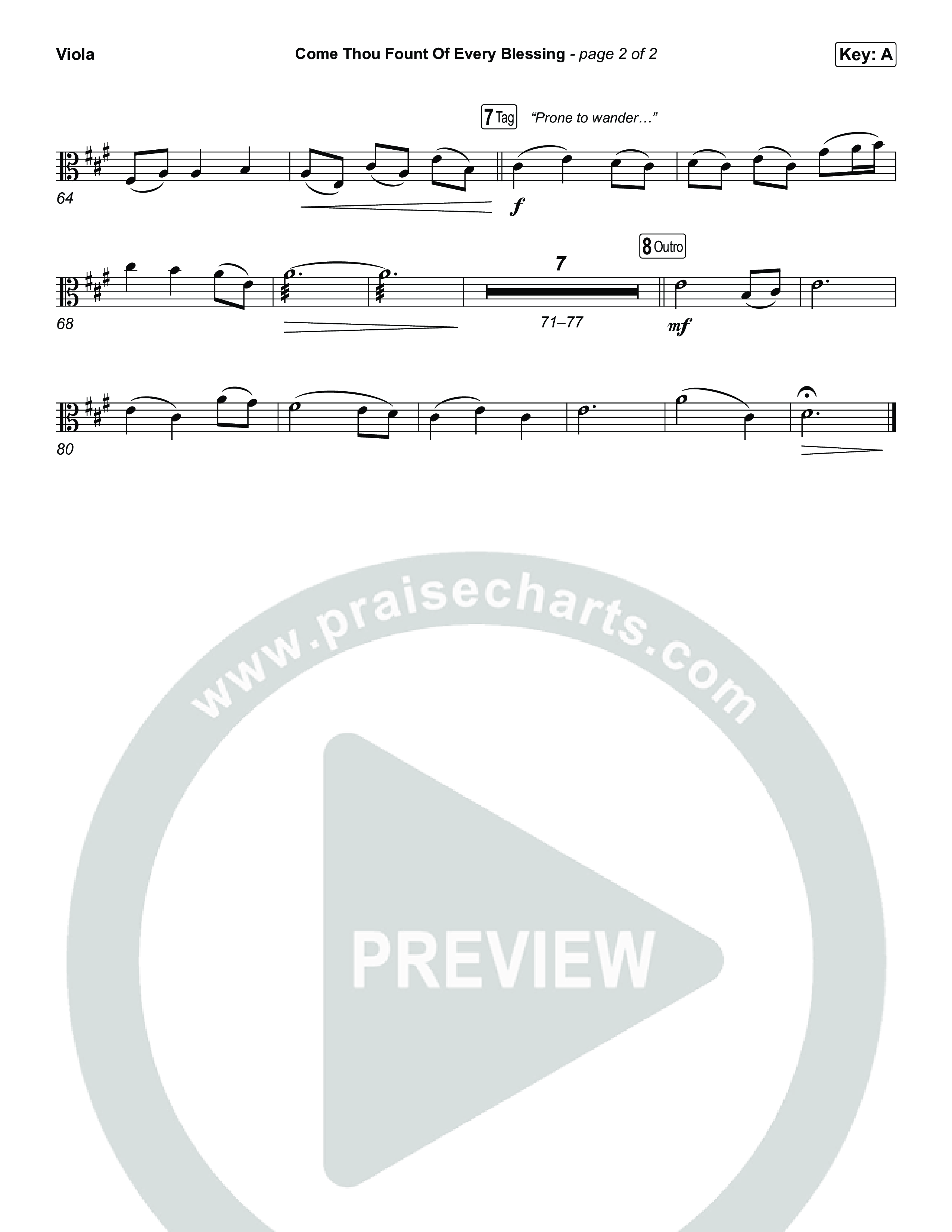 Come Thou Fount Of Every Blessing Viola (The Worship Initiative)