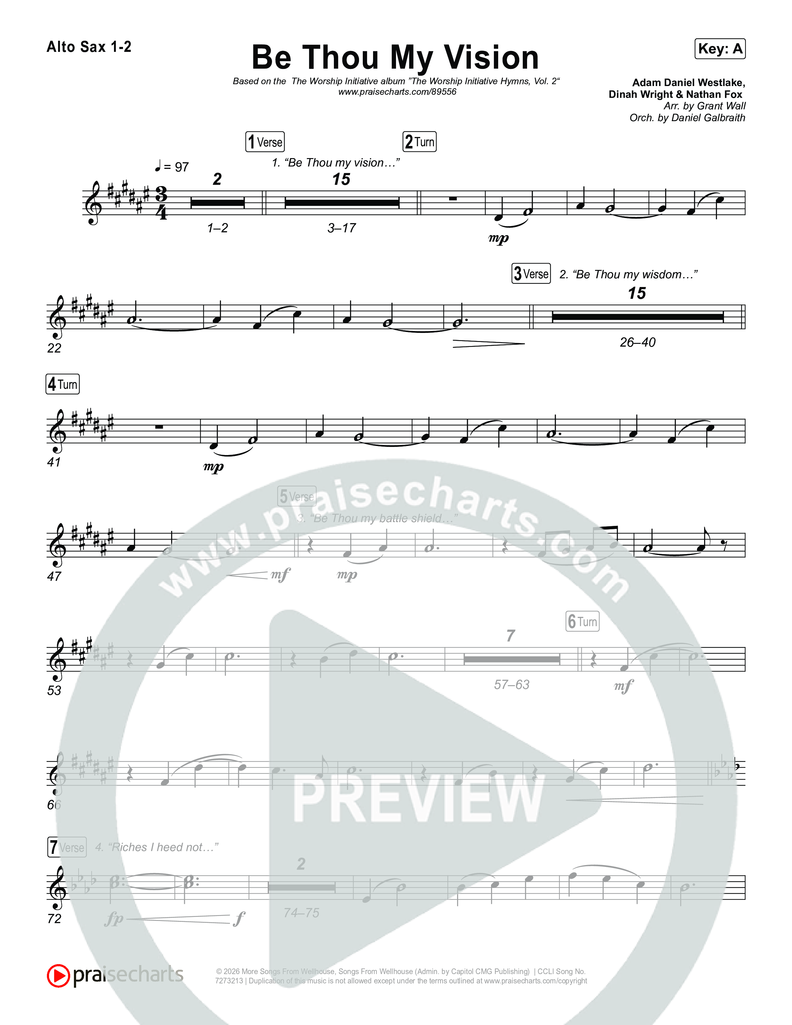 Be Thou My Vision Sax Pack (The Worship Initiative)