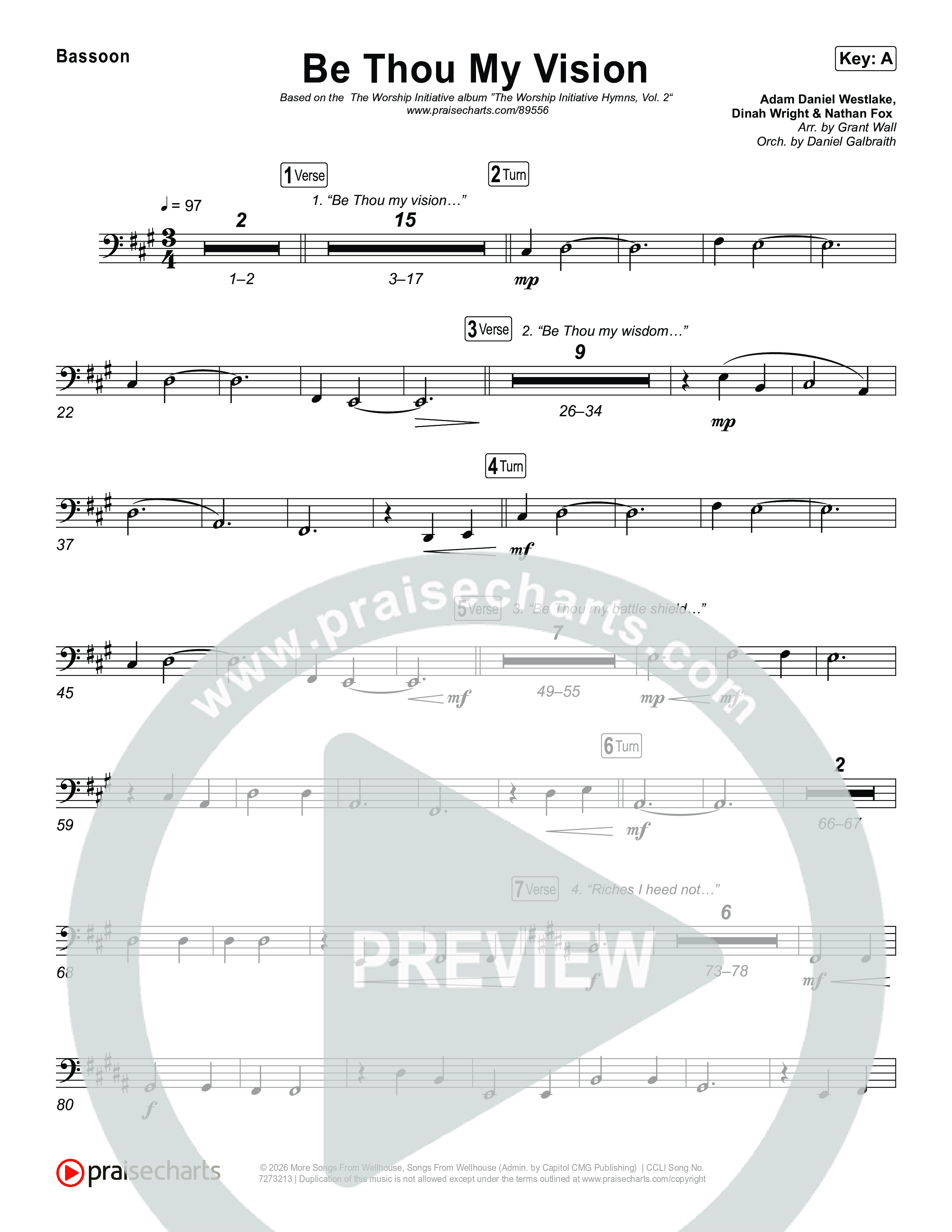 Be Thou My Vision Bassoon (The Worship Initiative)