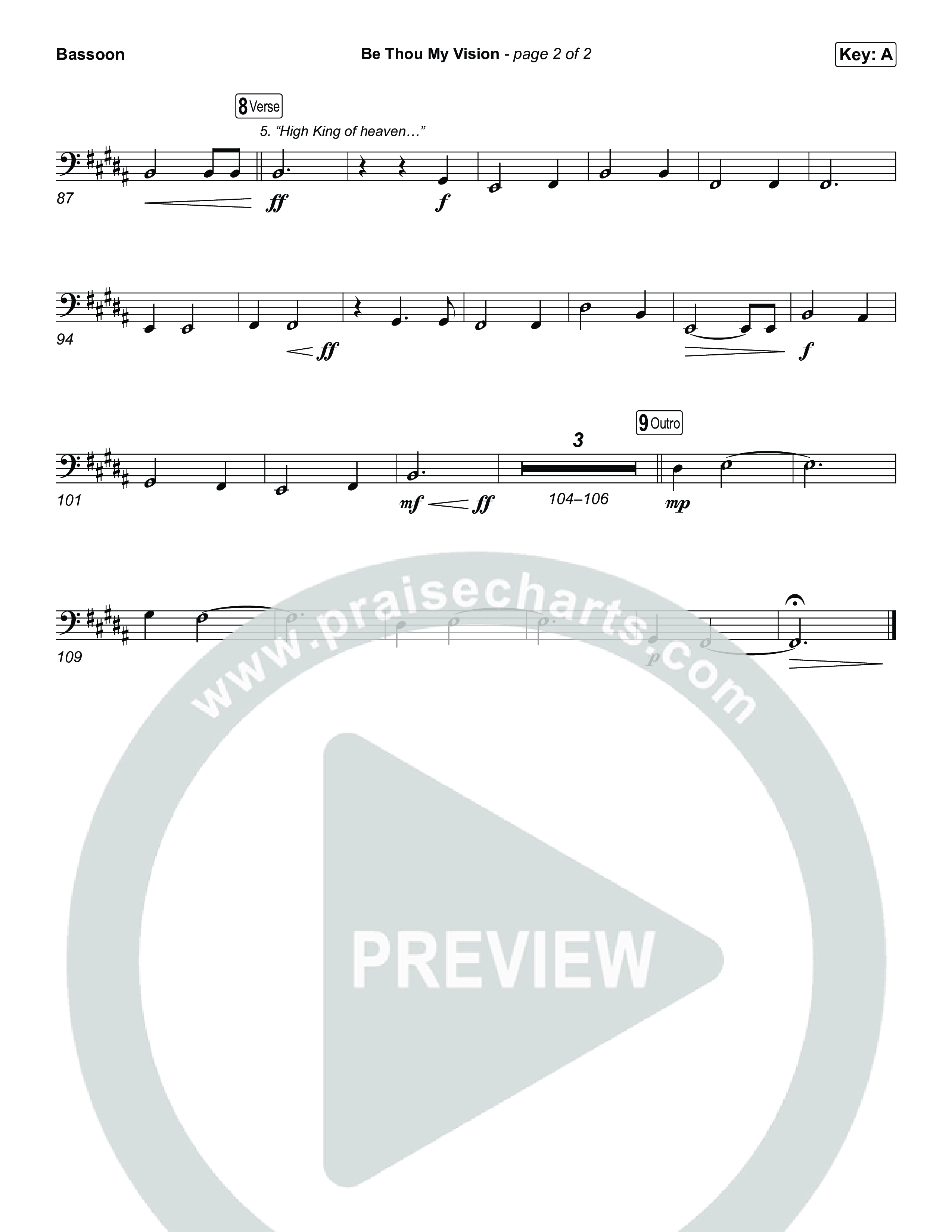 Be Thou My Vision Bassoon (The Worship Initiative)