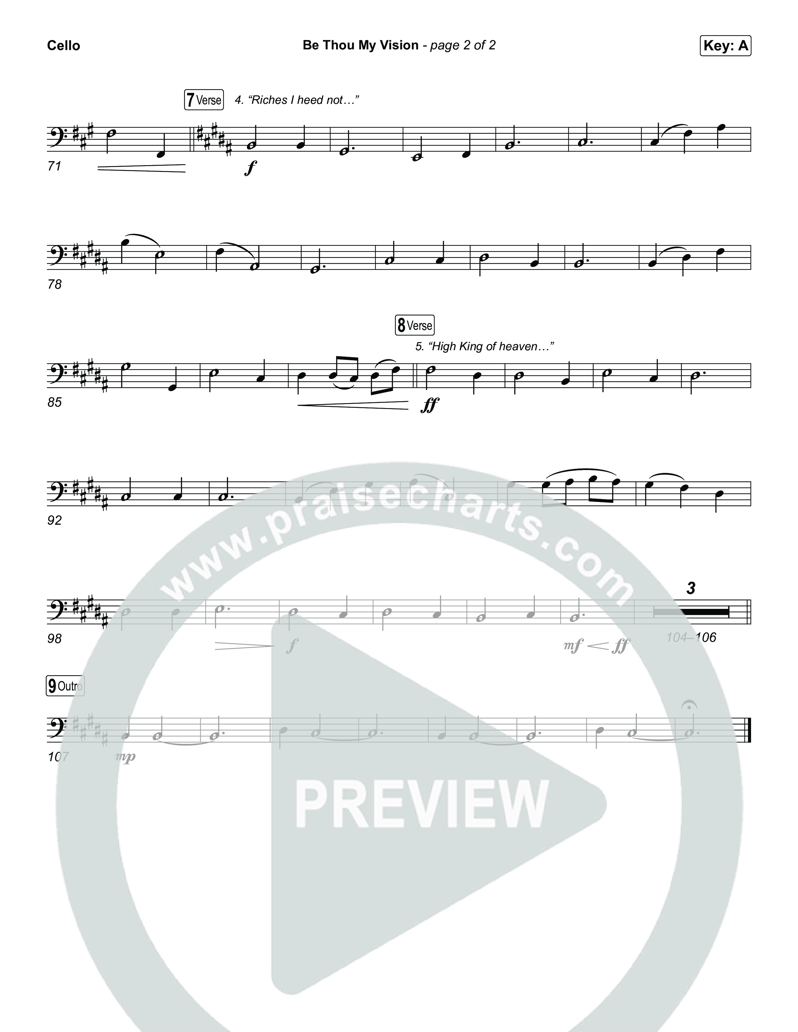 Be Thou My Vision Cello (The Worship Initiative)